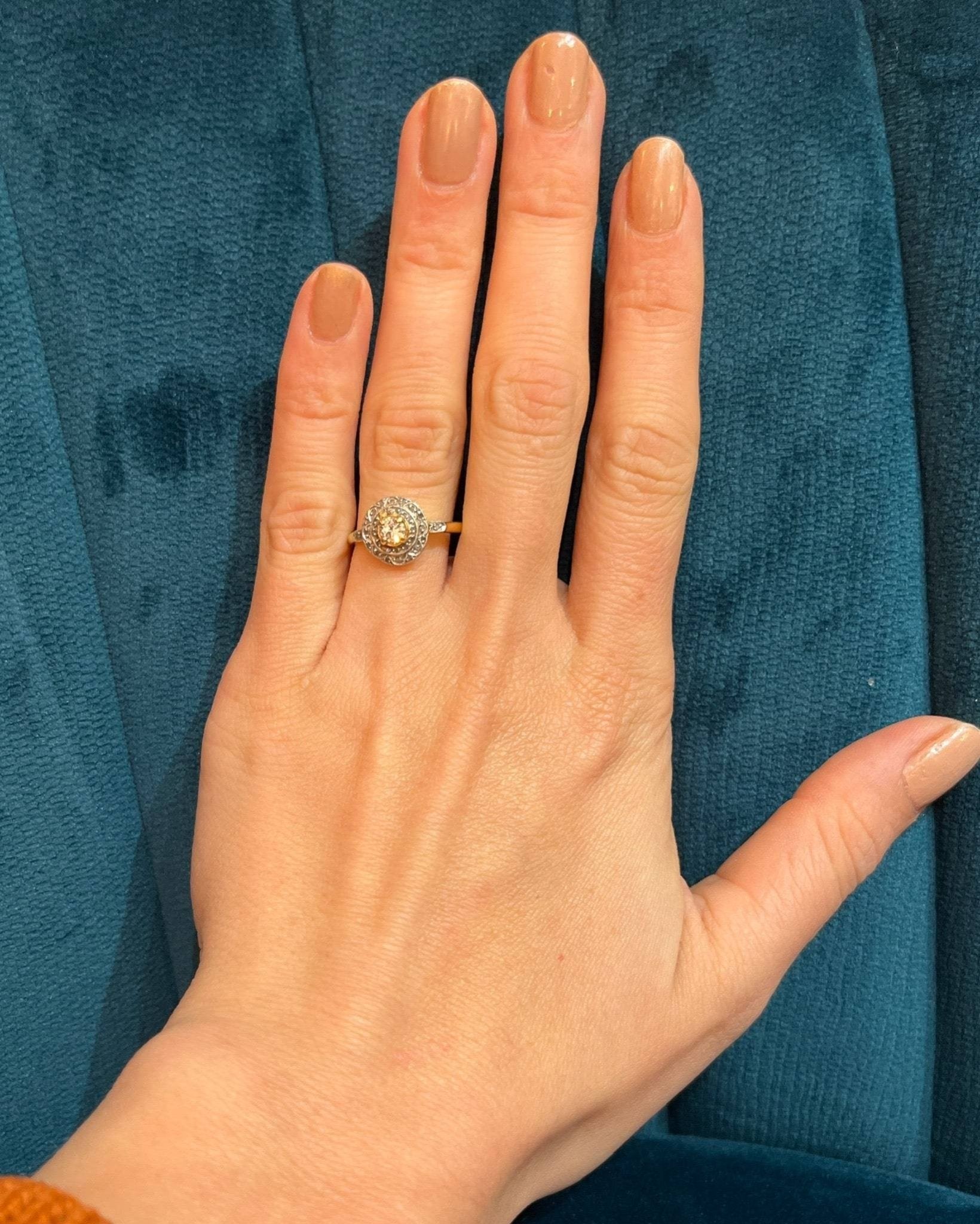 Bague Art - déco diamants "Giulia" - Elliade Paris