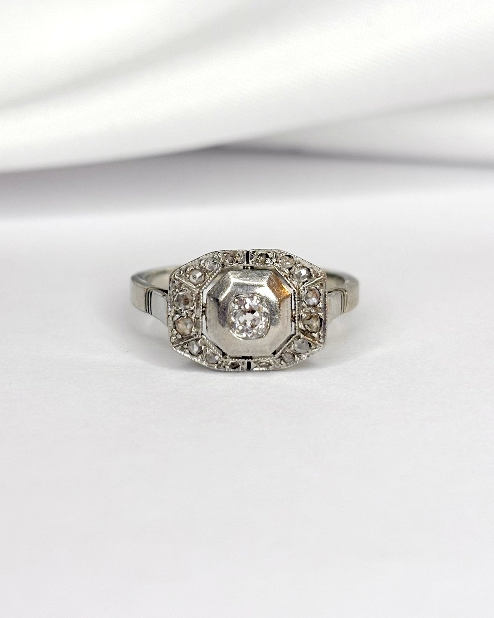 Bague Art Déco Diamants "Gloria" - Elliade Paris