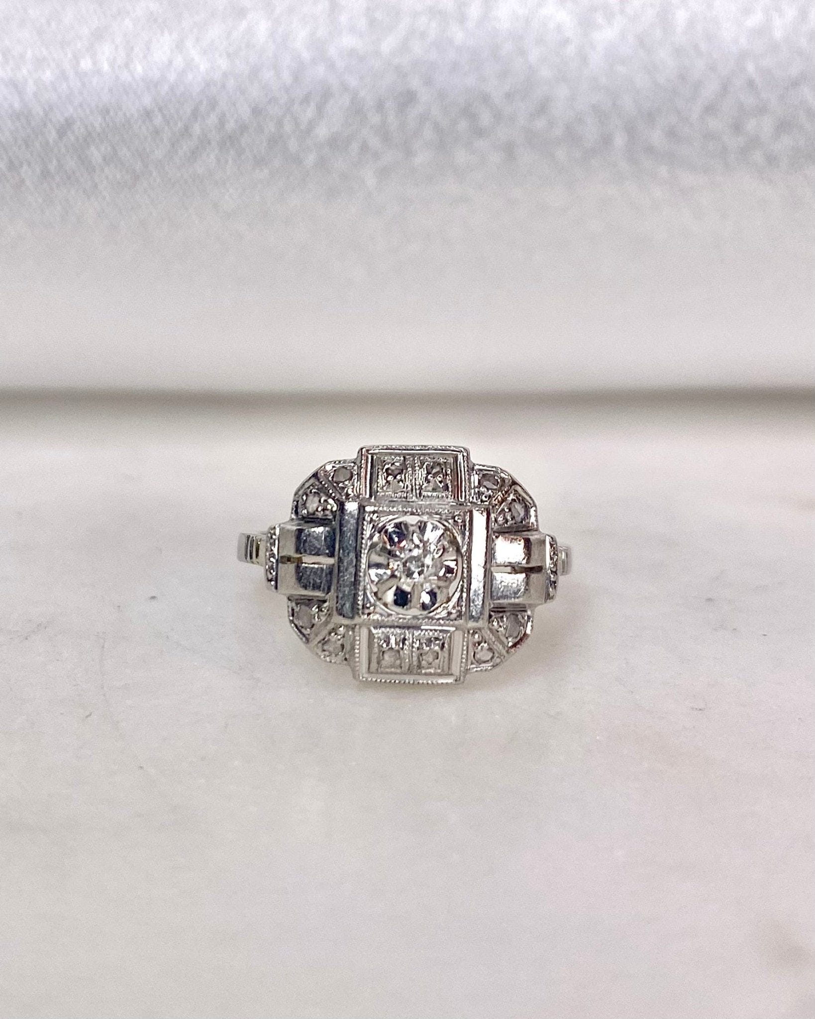 Bague Art - Déco Diamants "Goldie" - Elliade Paris