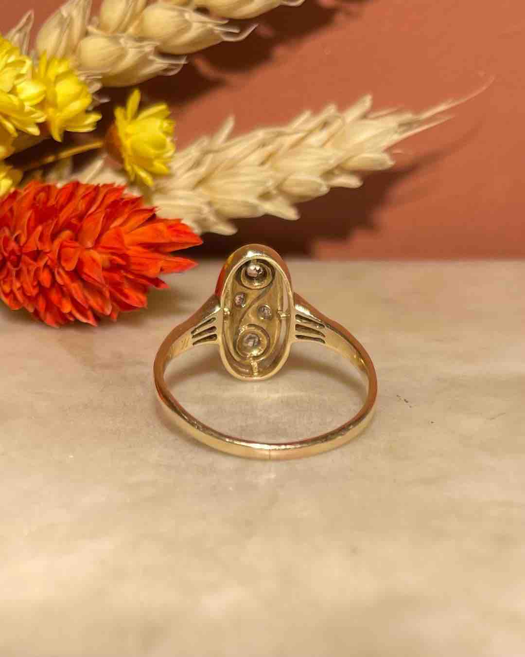 Bague Art - Déco Diamants "Héloise" - Elliade Paris
