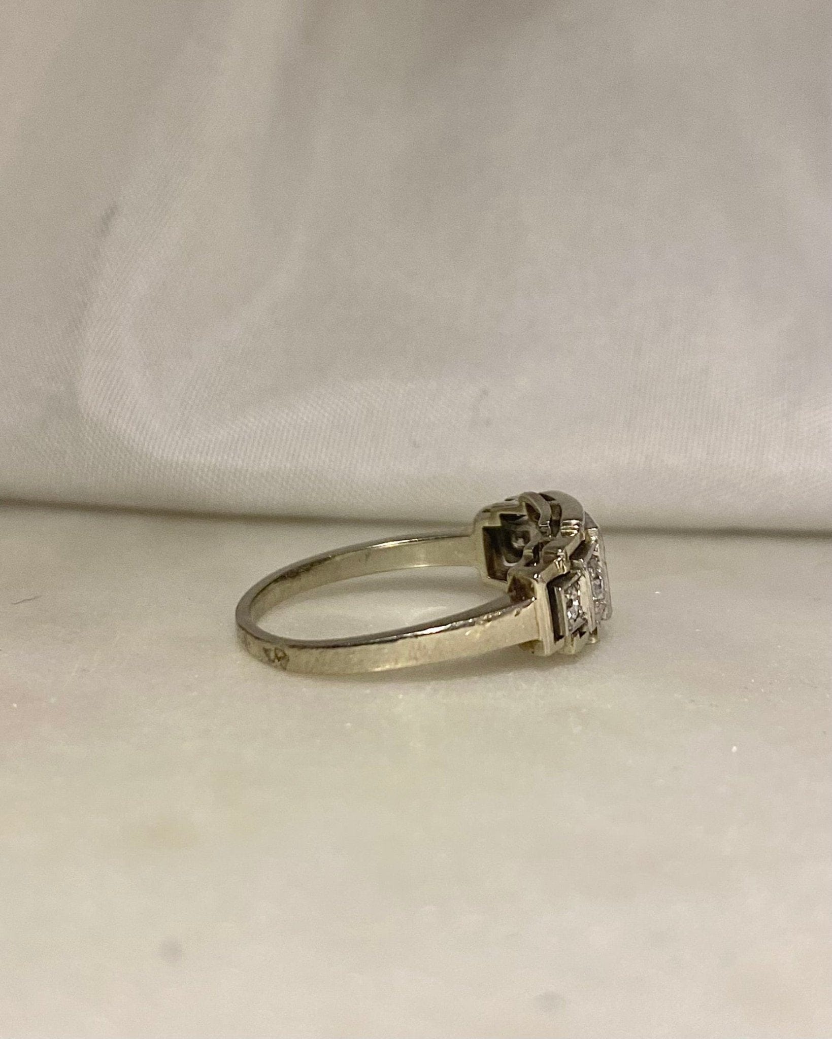 Bague Art - Déco Diamants "Isabel" - Elliade Paris