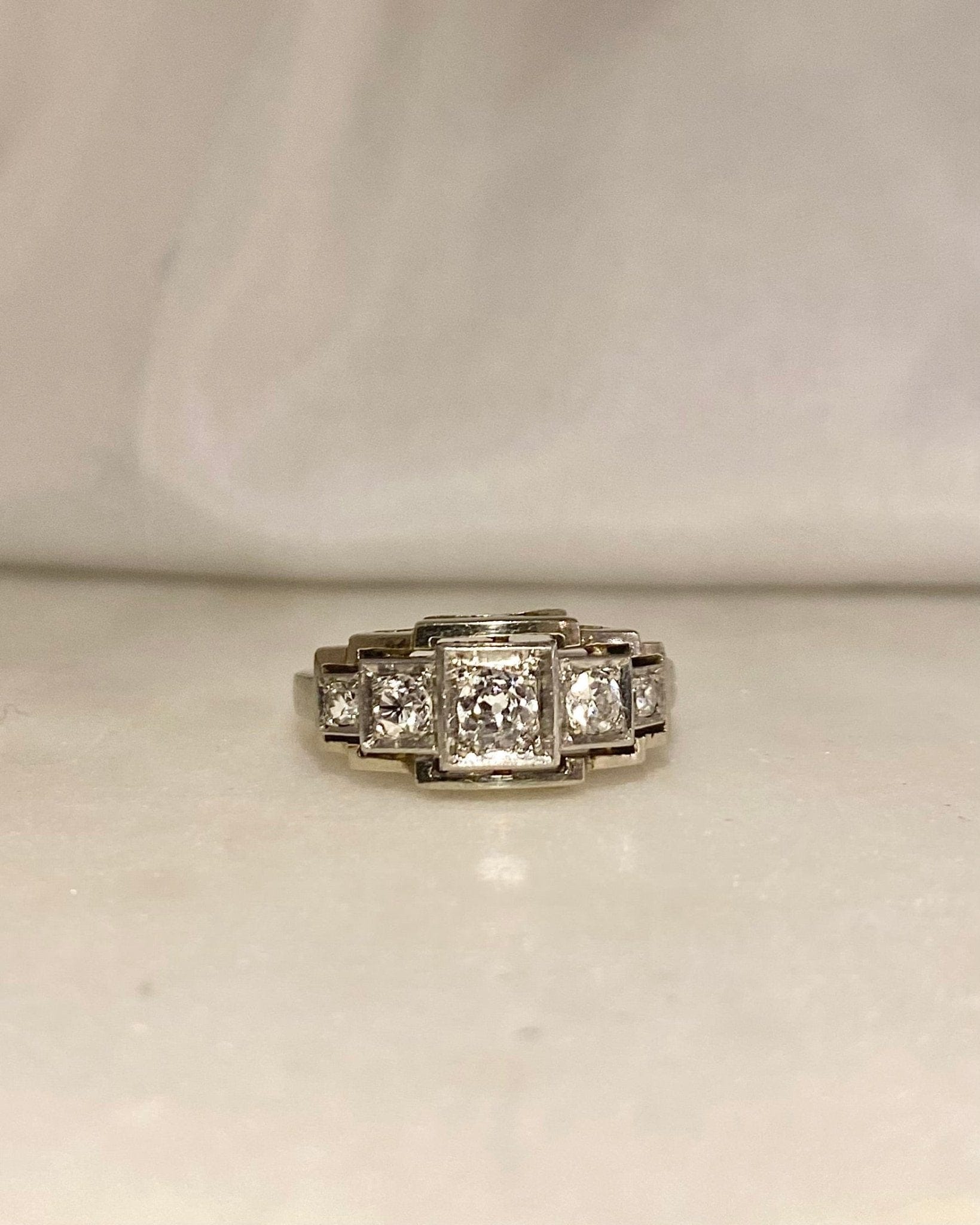 Bague Art - Déco Diamants "Isabel" - Elliade Paris