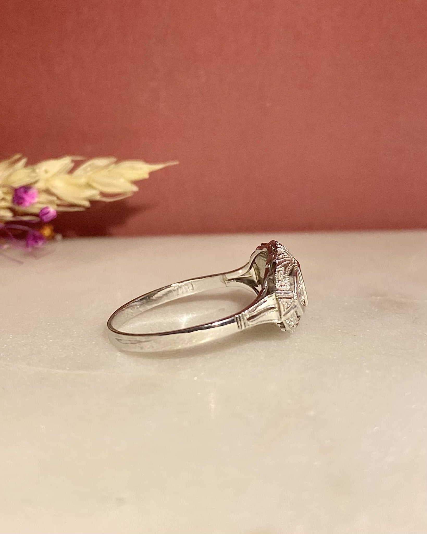 Bague Art - Déco Diamants "Jeanine" - Elliade Paris