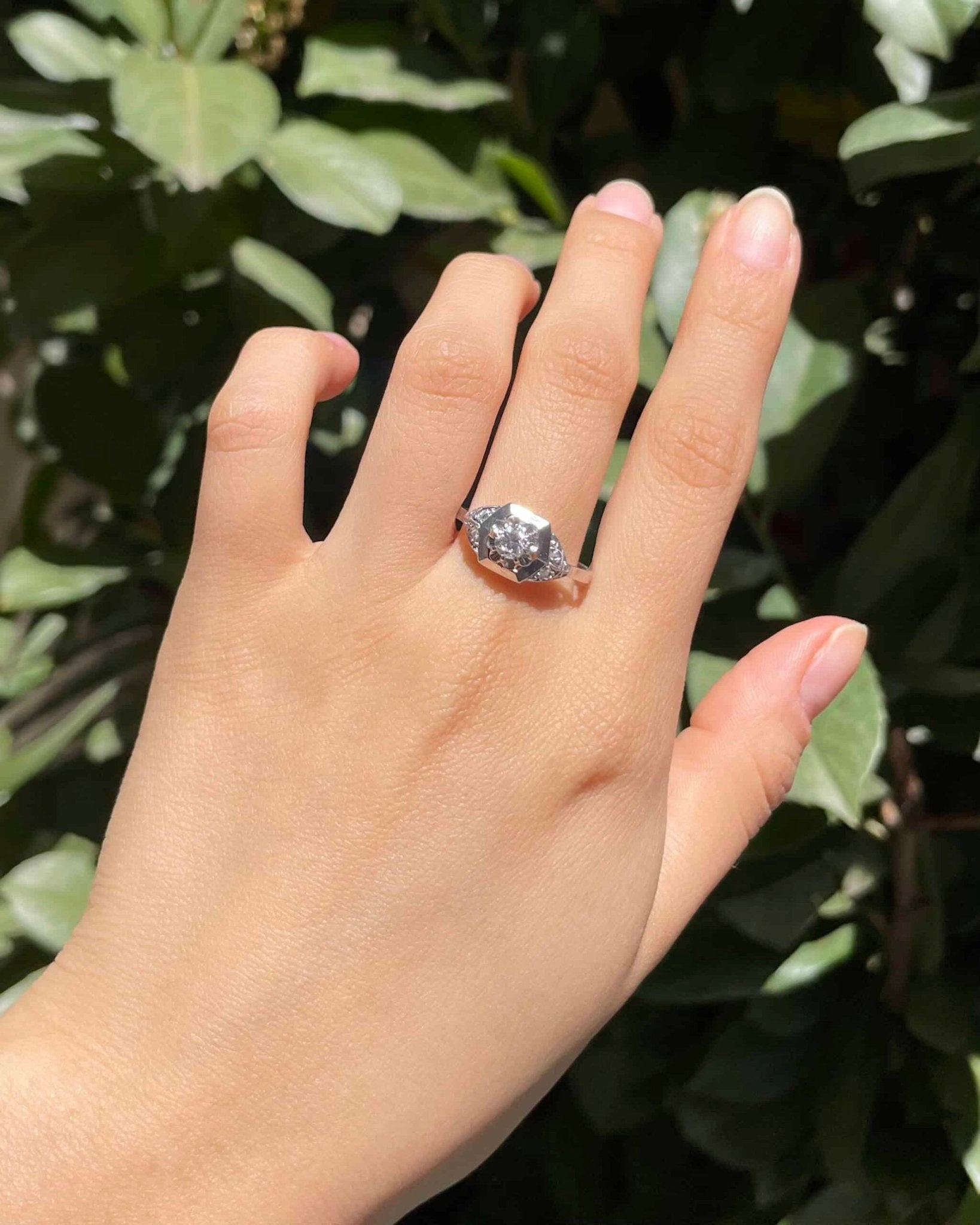 Bague Art - déco Diamants "Jérico" - Elliade Paris