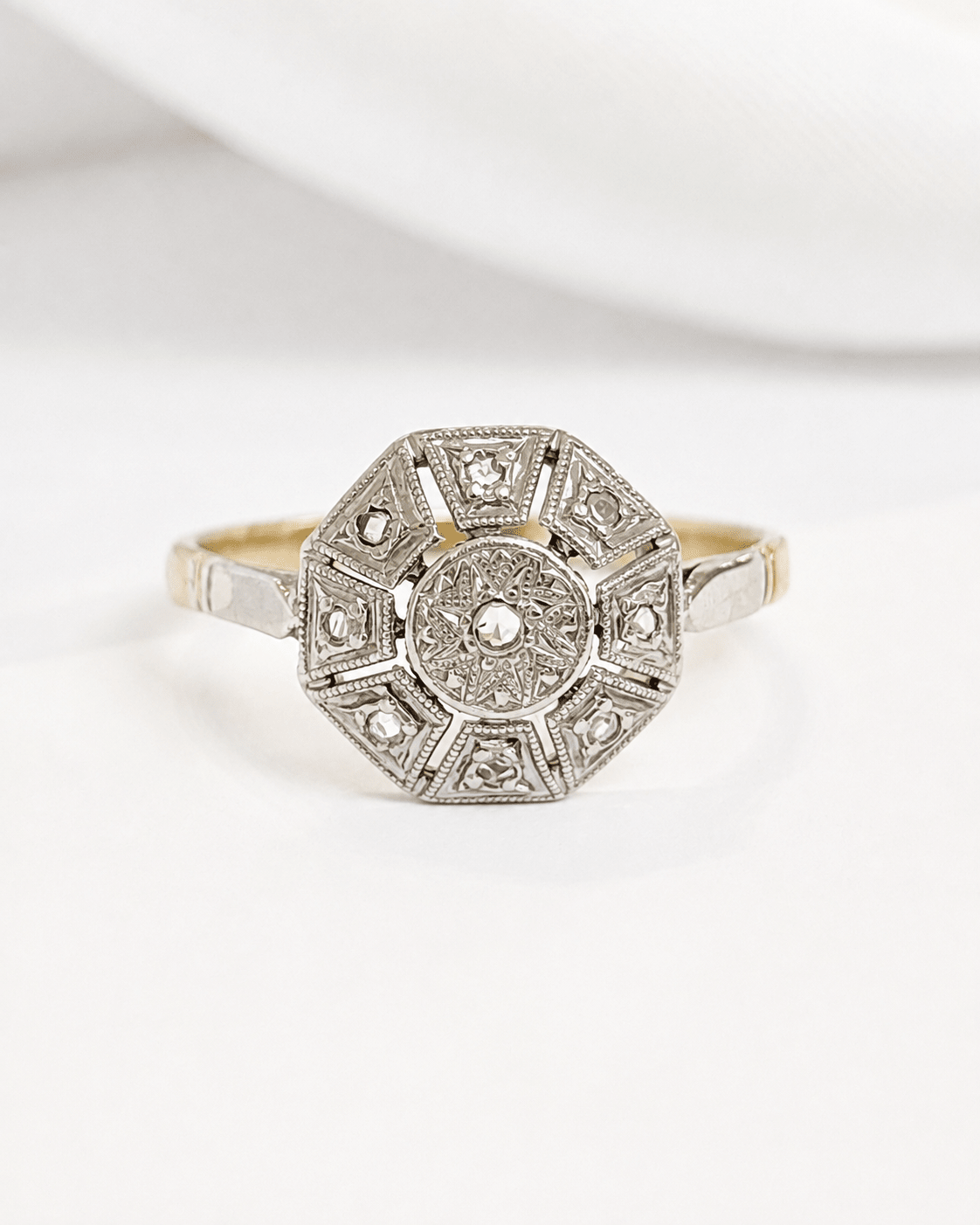 Bague Art-Déco Diamants "Joshua" - Elliade Paris