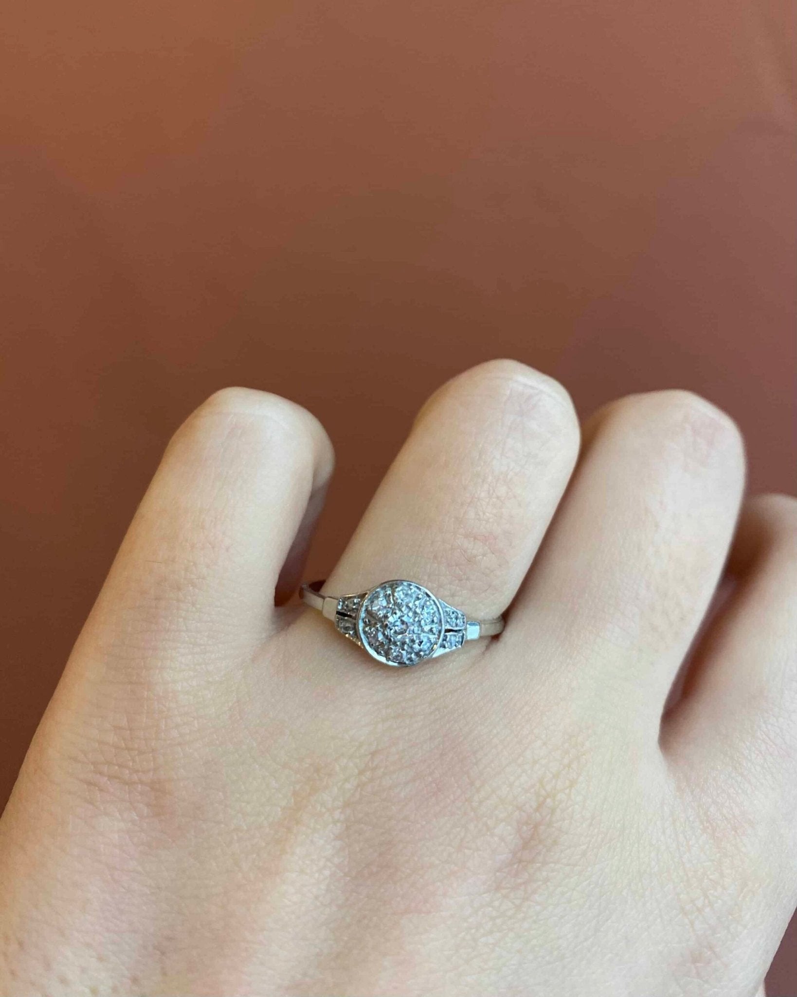 Bague Art - Déco Diamants "Julinne" - Elliade Paris