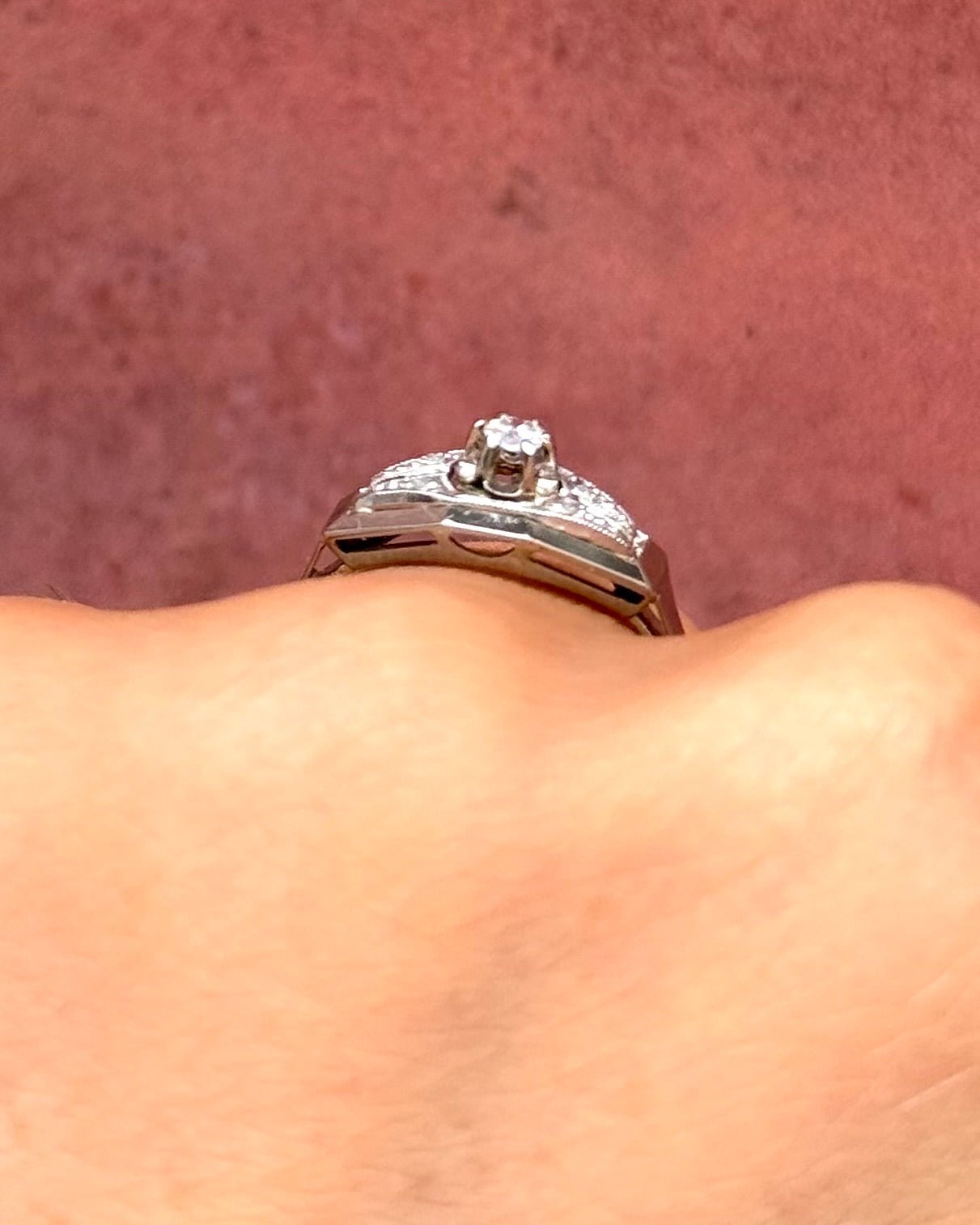 Bague Art-Déco Diamants "Lédio" - Elliade Paris