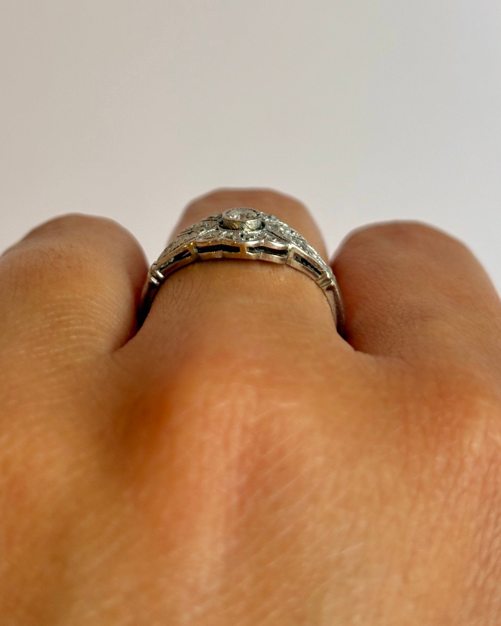 Bague Art-Déco Diamants "Letizia" - Elliade Paris