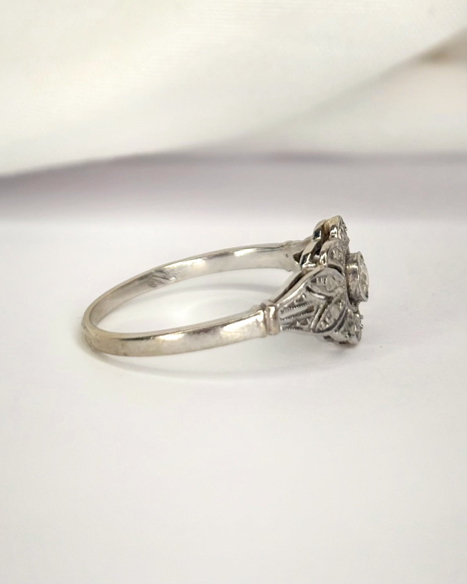 Bague Art-Déco Diamants "Letizia" - Elliade Paris