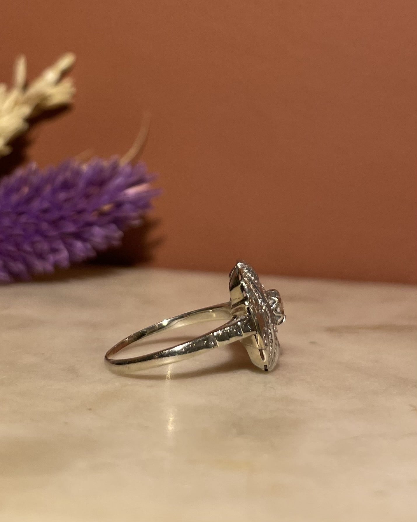 Bague Art - déco Diamants "Lilwenn" - Elliade Paris