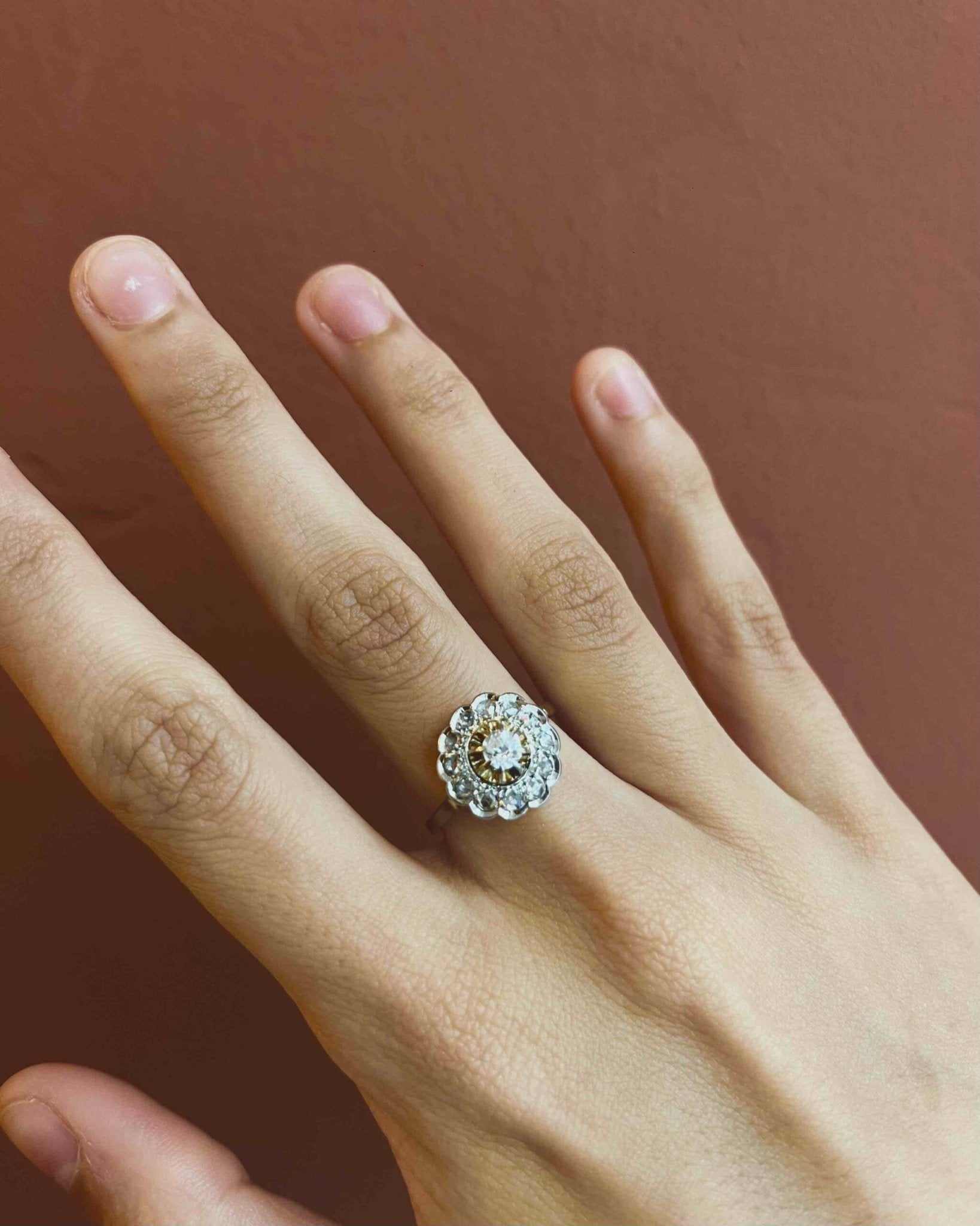 Bague Art - déco Diamants "Lorena" - Elliade Paris
