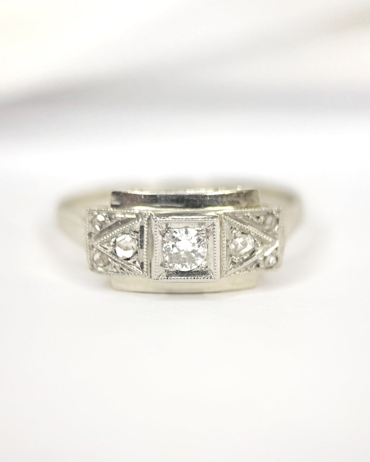 Bague Art-Déco Diamants "Lucile" - Elliade Paris