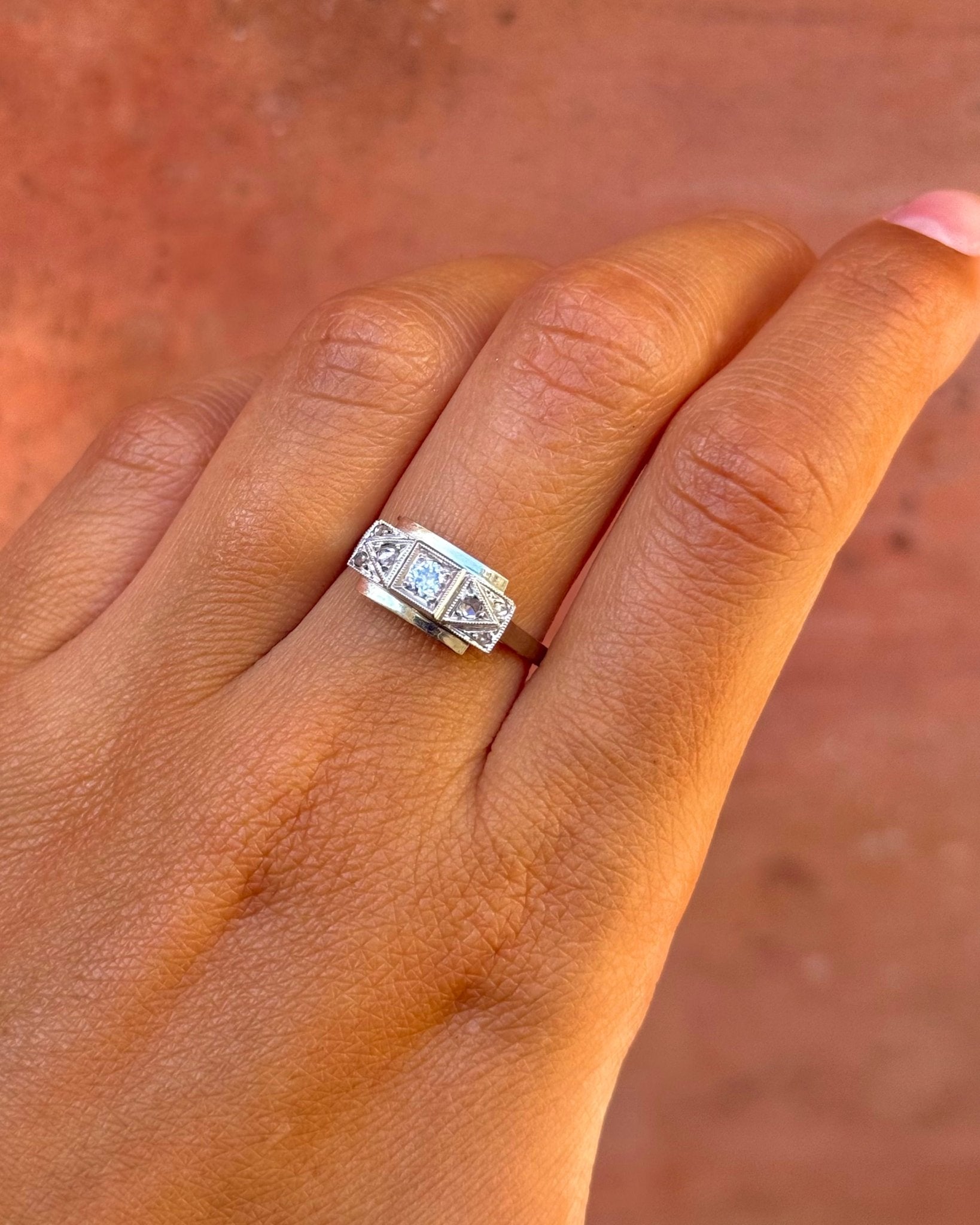 Bague Art-Déco Diamants "Lucile" - Elliade Paris