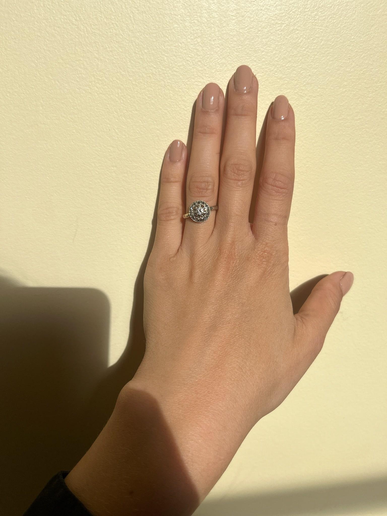 Bague Art - déco diamants "Maève" - Elliade Paris