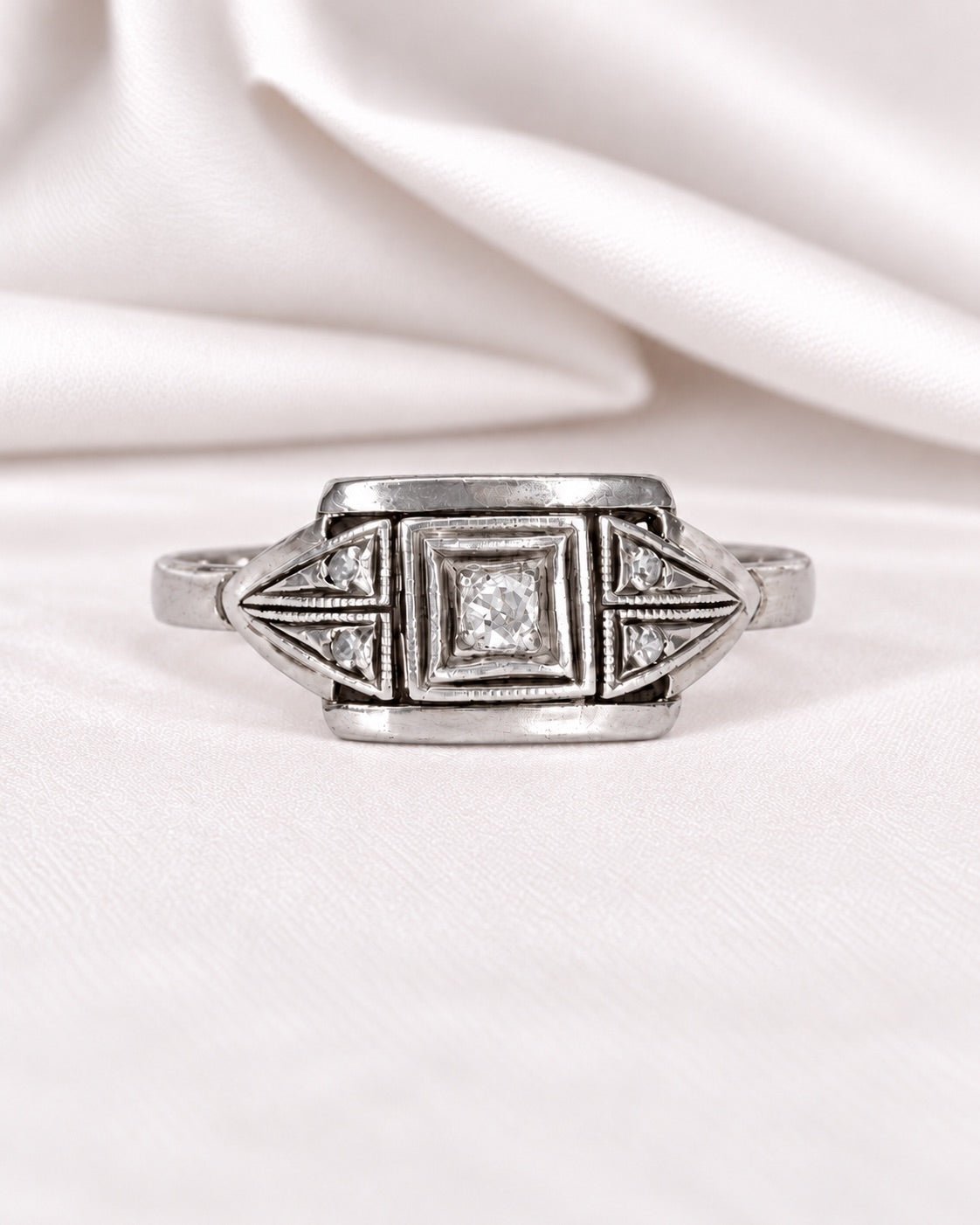 Bague Art-Déco Diamants "Magda" - Elliade Paris
