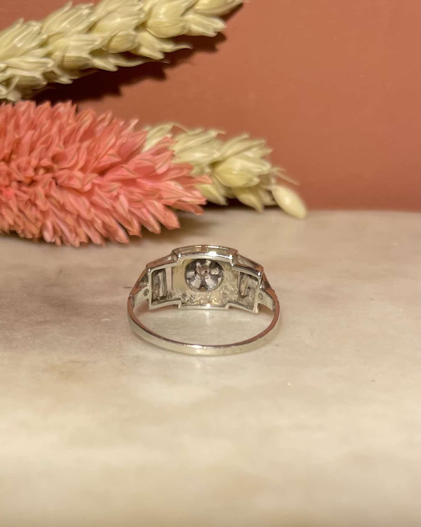 Bague Art - Déco Diamants "Maïssane" - Elliade Paris