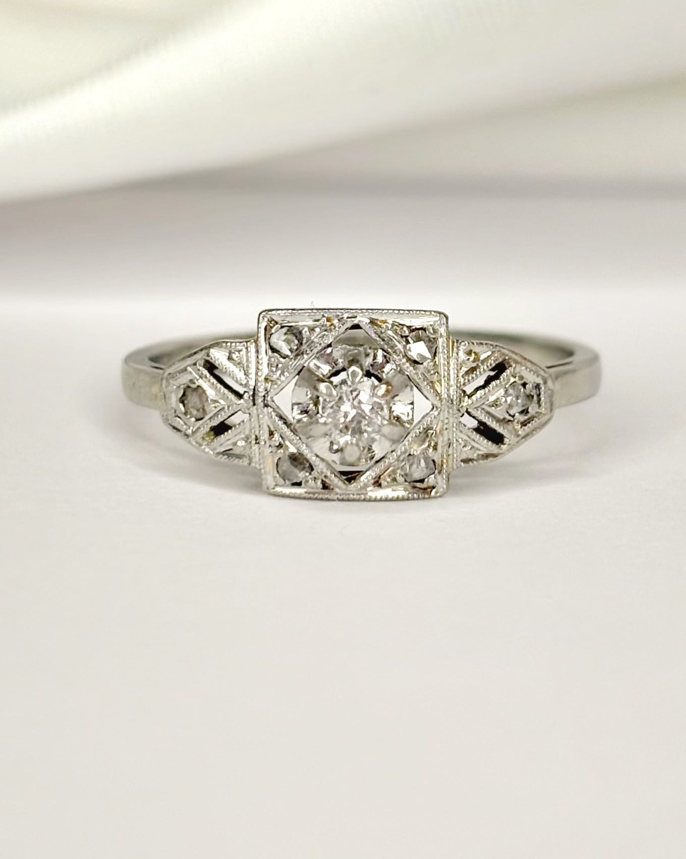 Bague Art-Déco Diamants "Maude" - Elliade Paris
