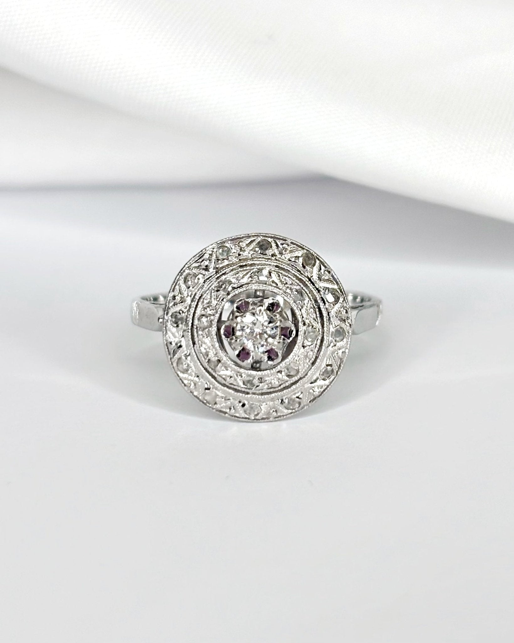 Bague Art - Déco Diamants "Myriam" - Elliade Paris