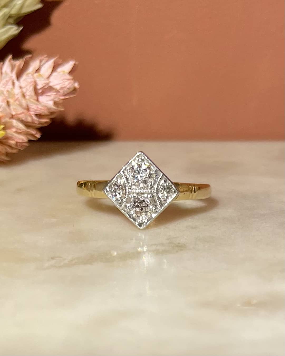 Bague Art - déco Diamants "Navida" - Elliade Paris