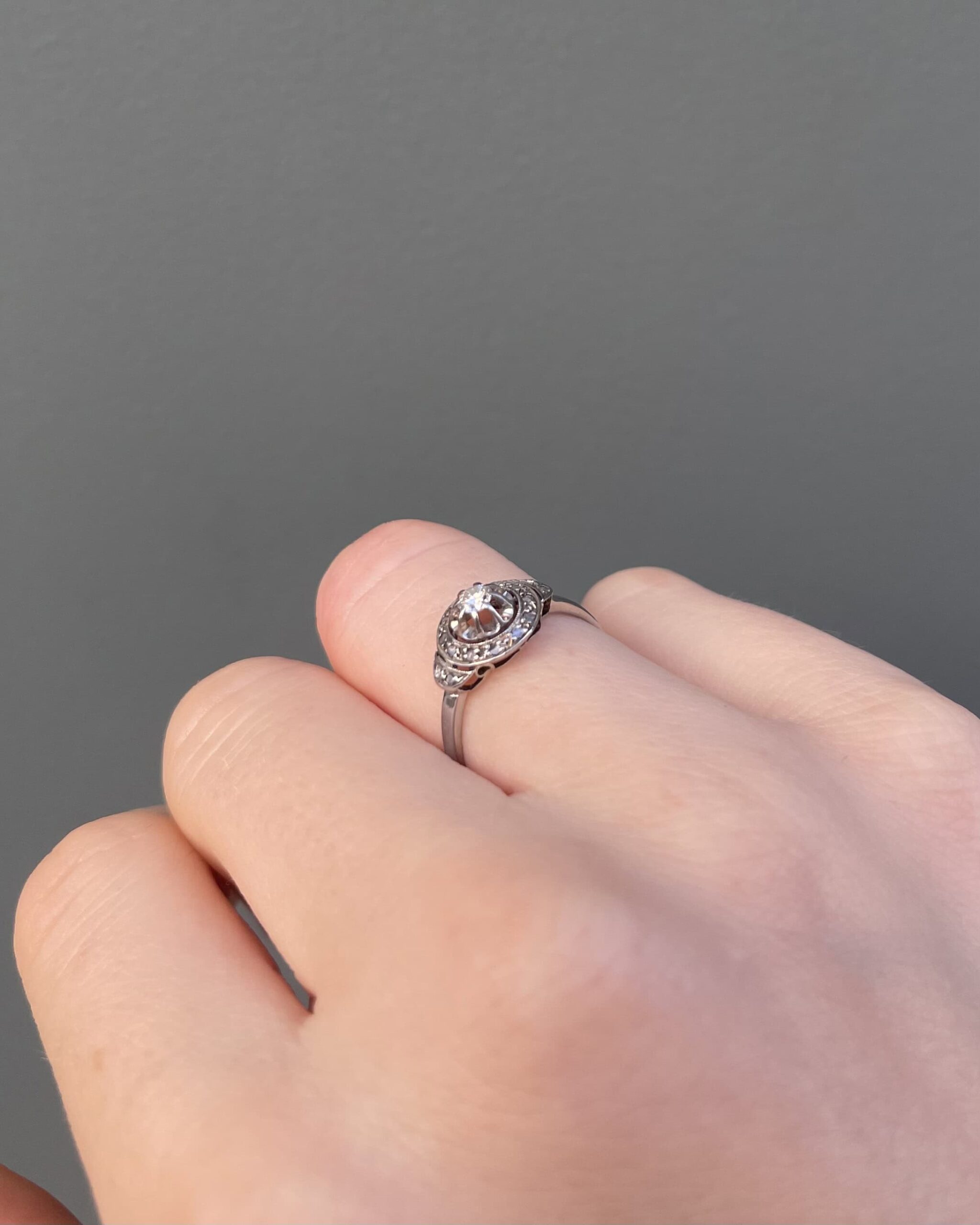 Bague Vintage Art-Déco Diamants "Sadie"