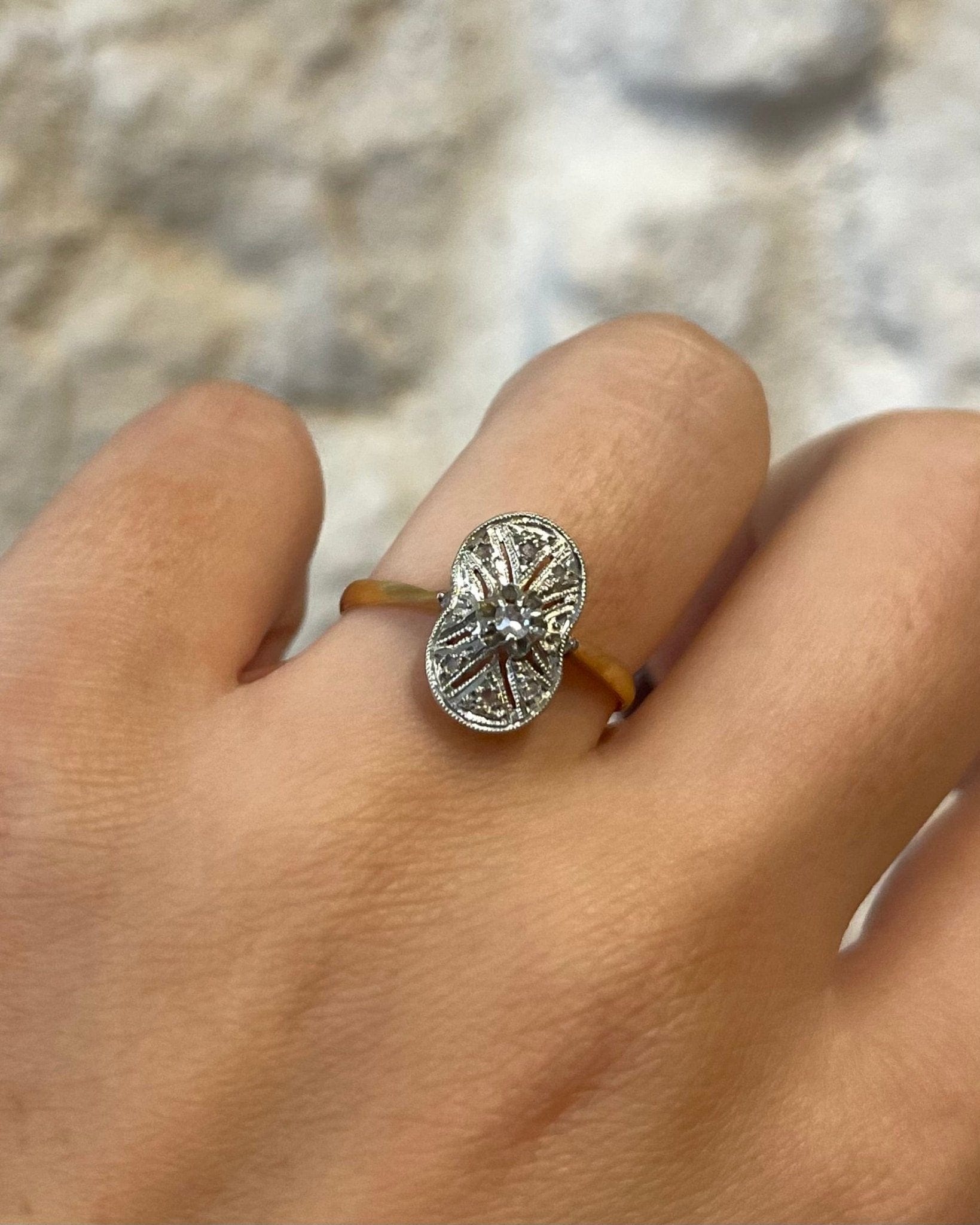 Bague Art Déco Diamants "Rania" - Elliade Paris