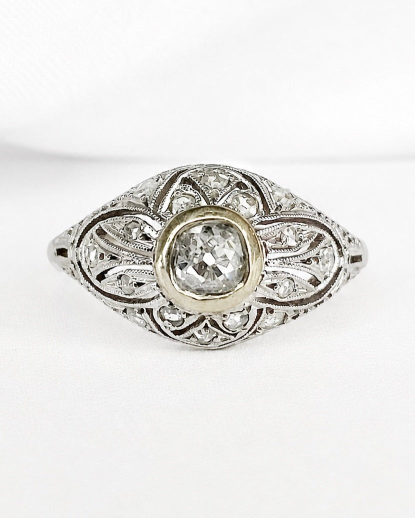 Bague Art Déco Diamants "Rosie" - Elliade Paris