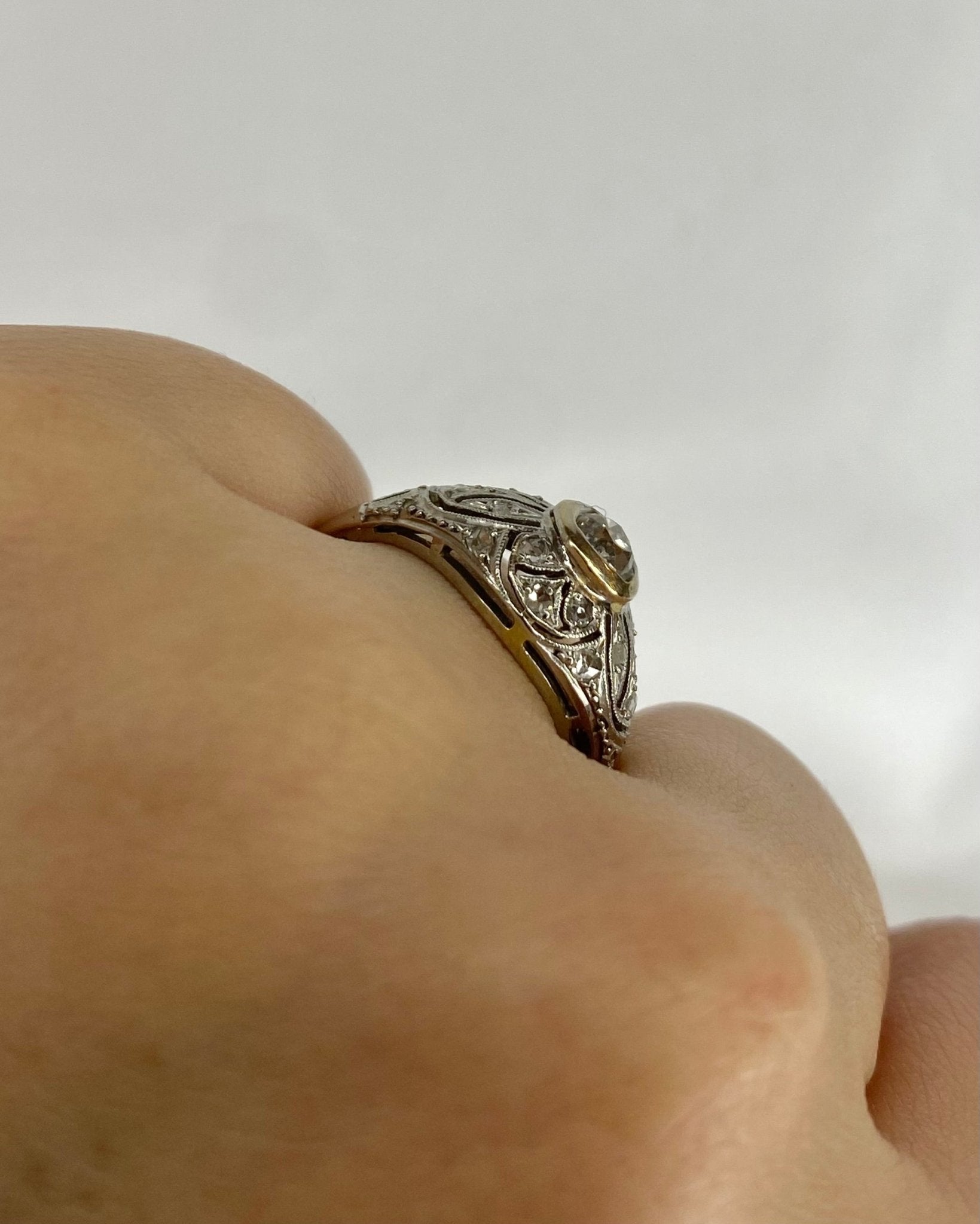 Bague Art Déco Diamants "Rosie" - Elliade Paris