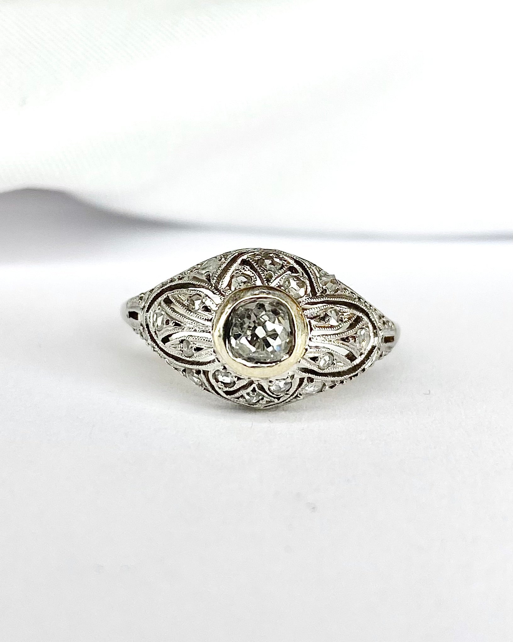 Bague Art Déco Diamants "Rosie" - Elliade Paris