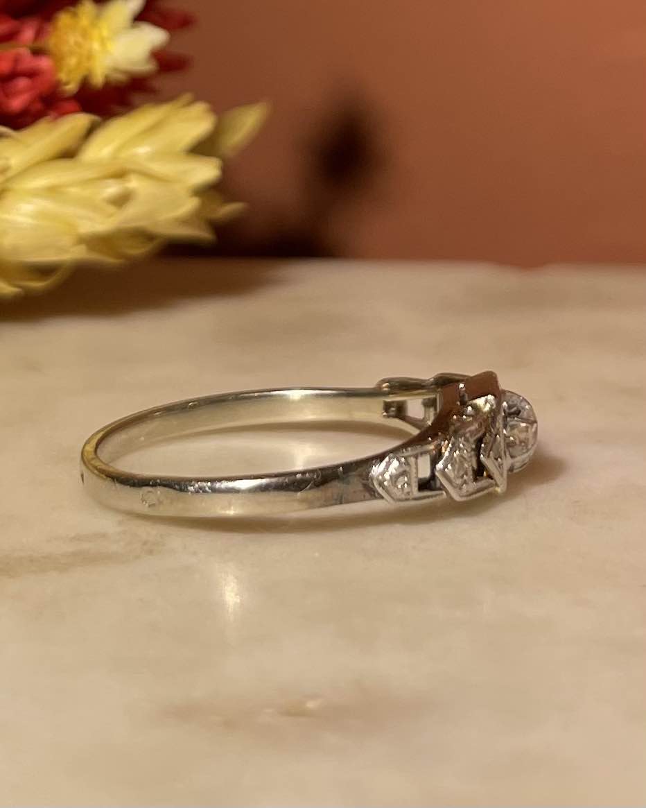 Bague Art - déco Diamants "Samy" - Elliade Paris