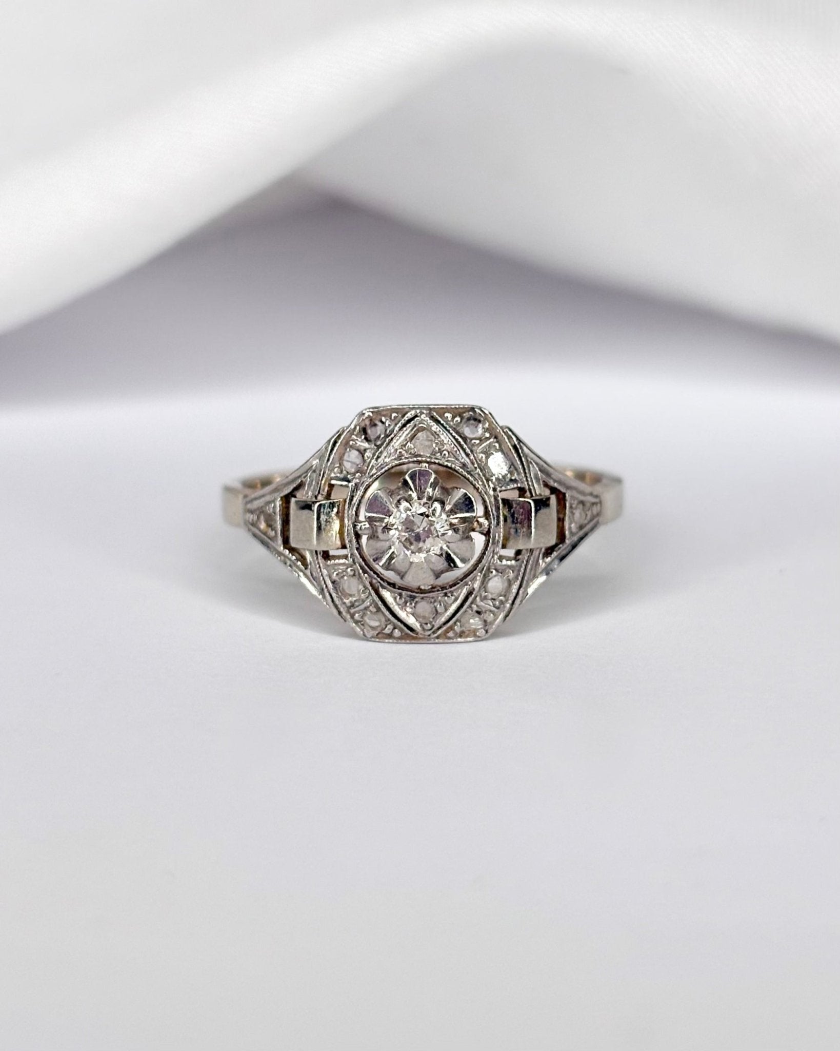 Bague Art Déco Diamants "Sidonie" - Elliade Paris