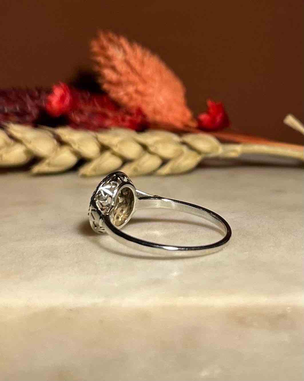Bague Art - déco diamants "Solange" - Elliade Paris