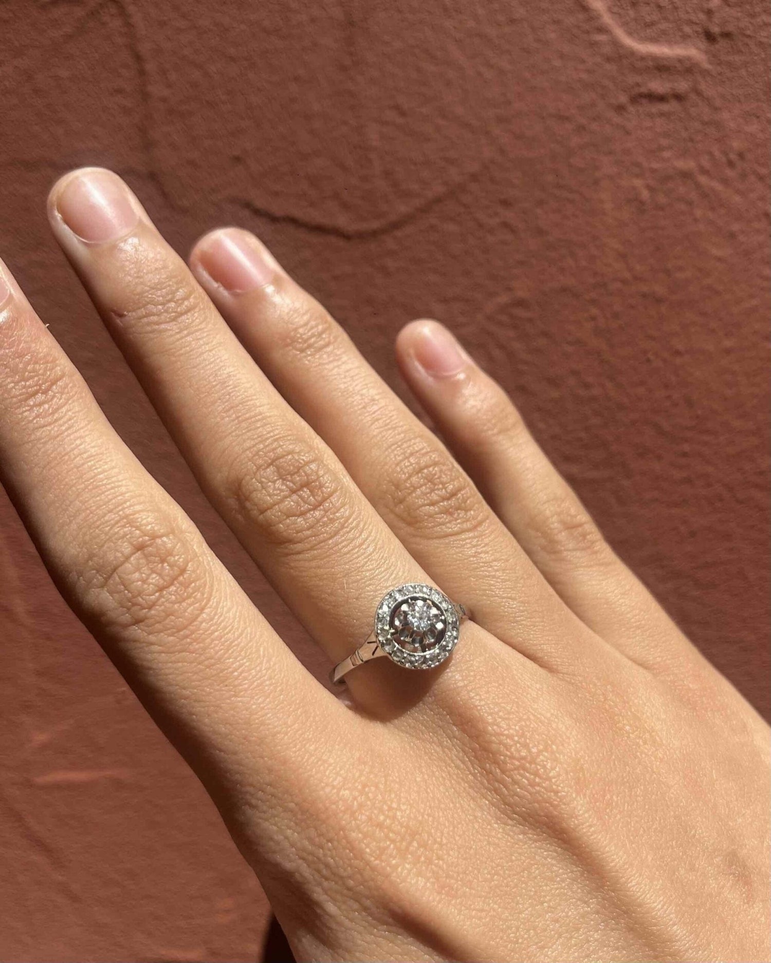 Bague Art - déco diamants "Solange" - Elliade Paris