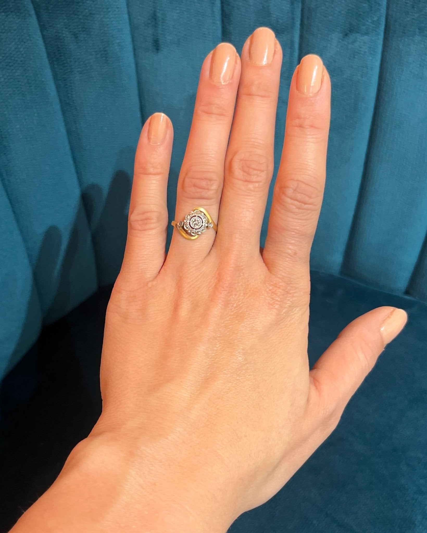 Bague Art - déco & Diamants Tourbillon "Manela" - Elliade Paris