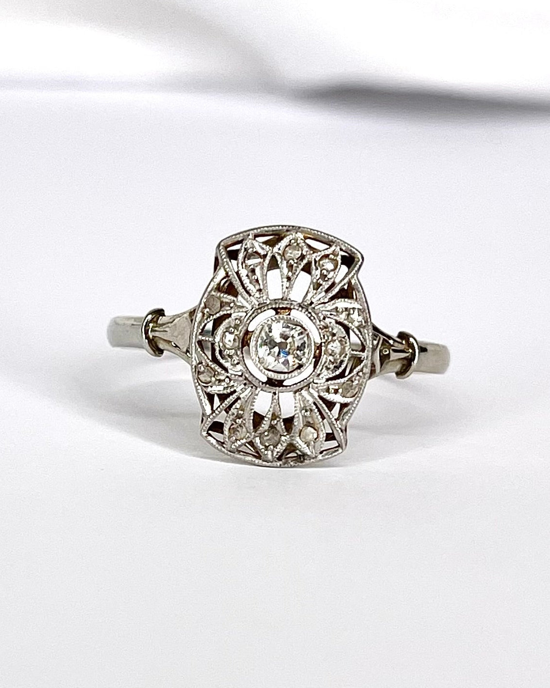 Bague Art - Déco Diamants "Tyla" - Elliade Paris