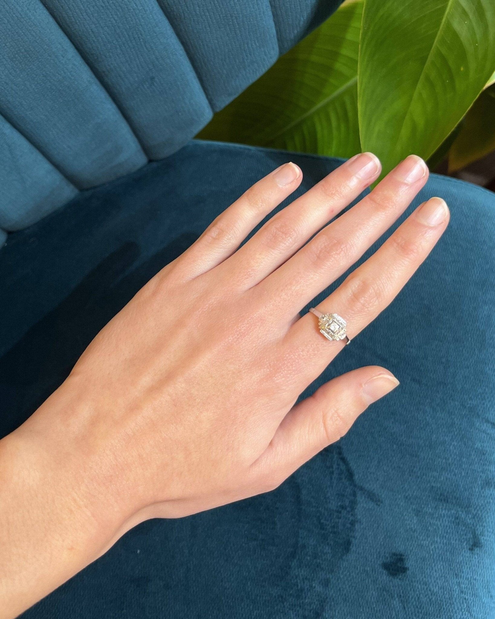 Bague Art déco diamants "Véliza" - Elliade Paris
