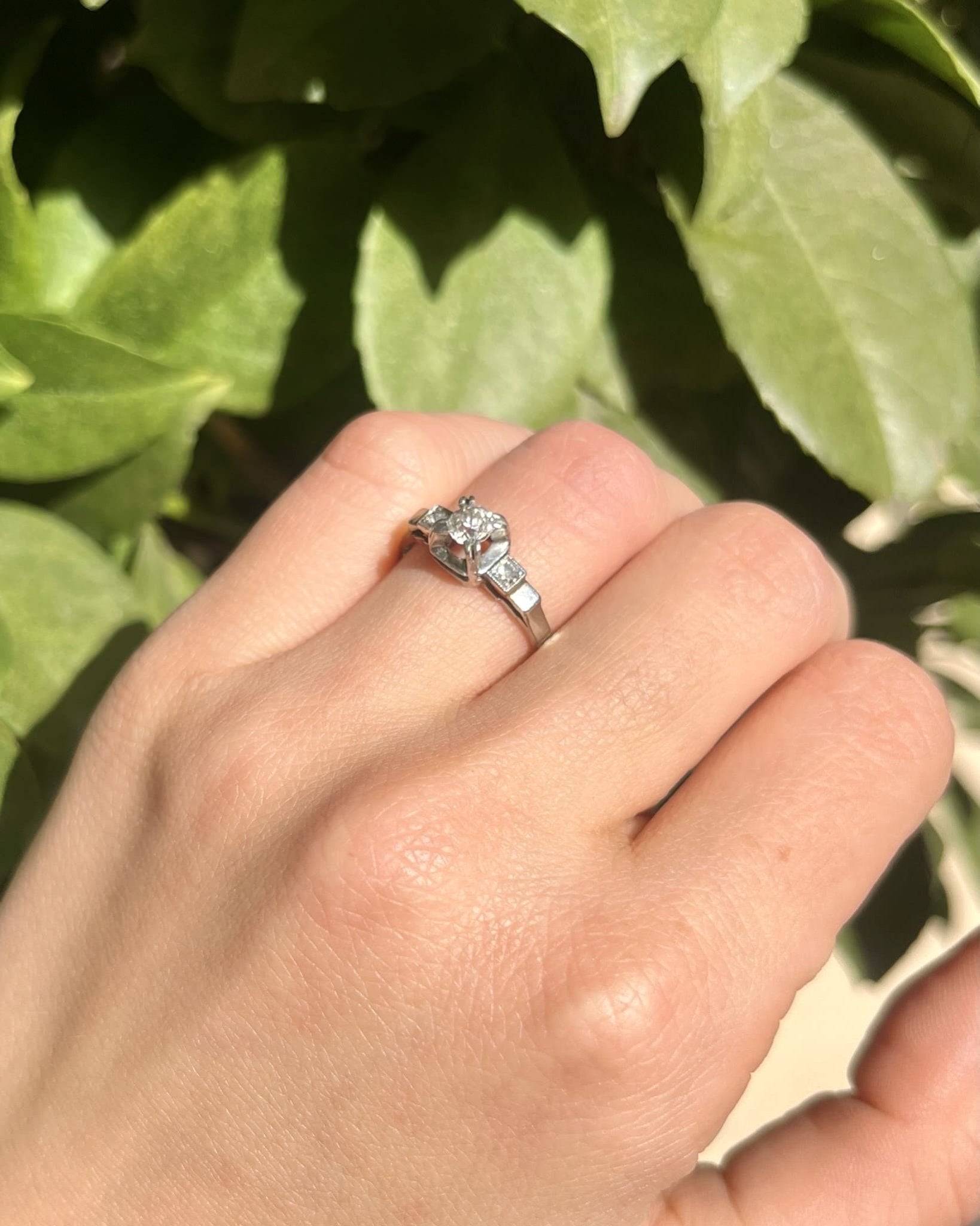Bague Art déco Diamants Vintage "Dorianne" - Elliade Paris