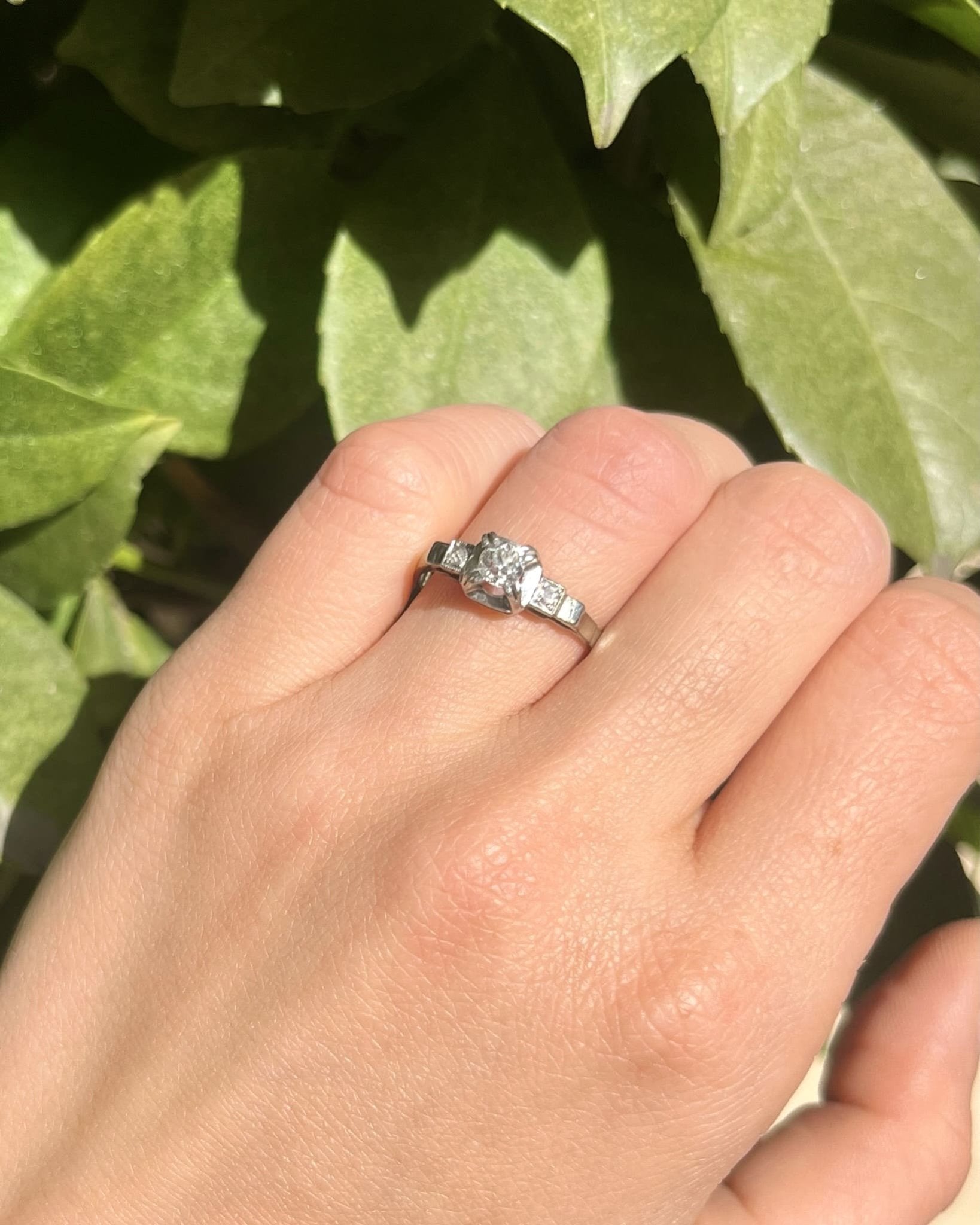 Bague Art déco Diamants Vintage "Dorianne" - Elliade Paris
