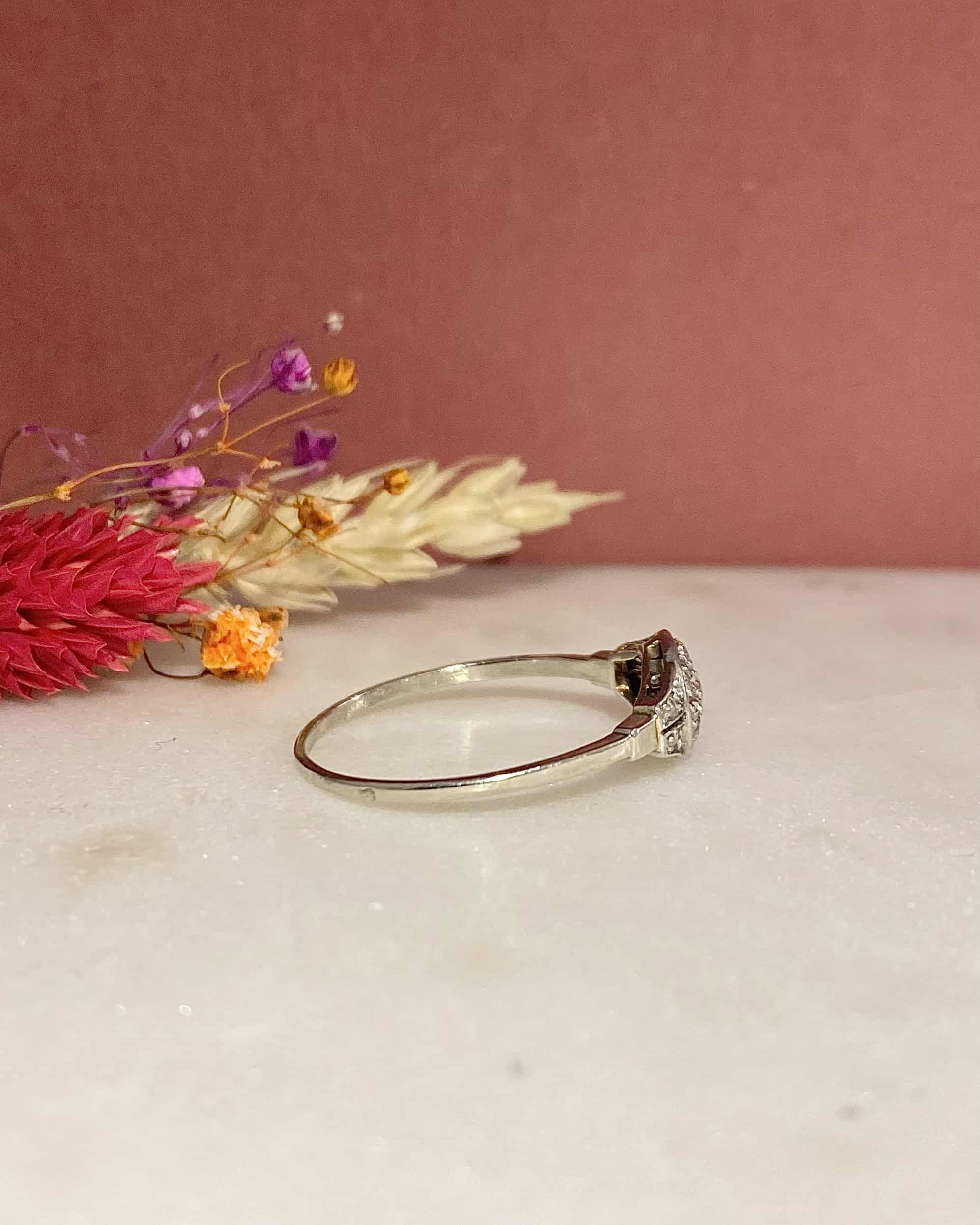 Bague Art-Déco Diamants "Julinne"