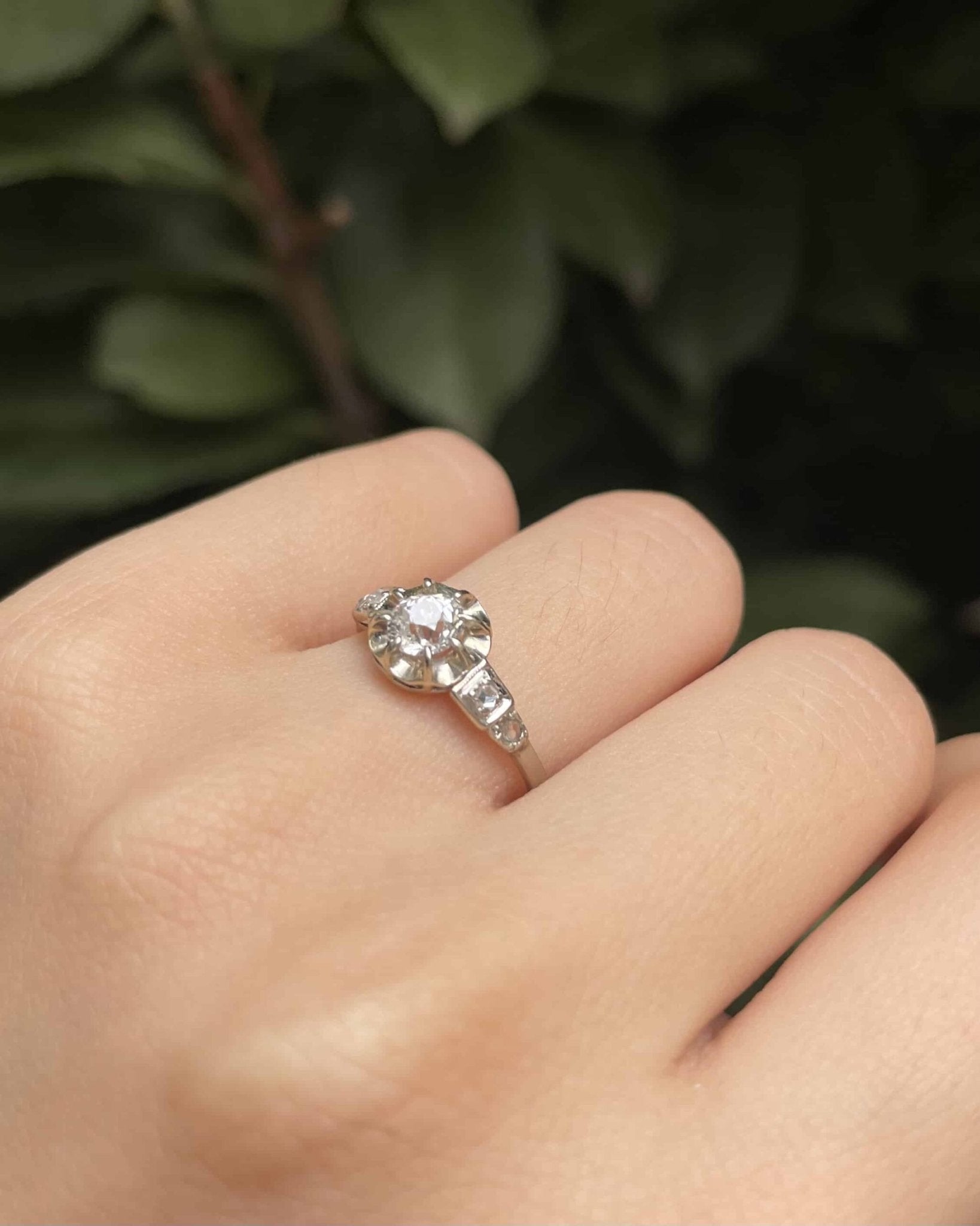 Bague Art déco Diamants Vintage "Hedda" - Elliade Paris