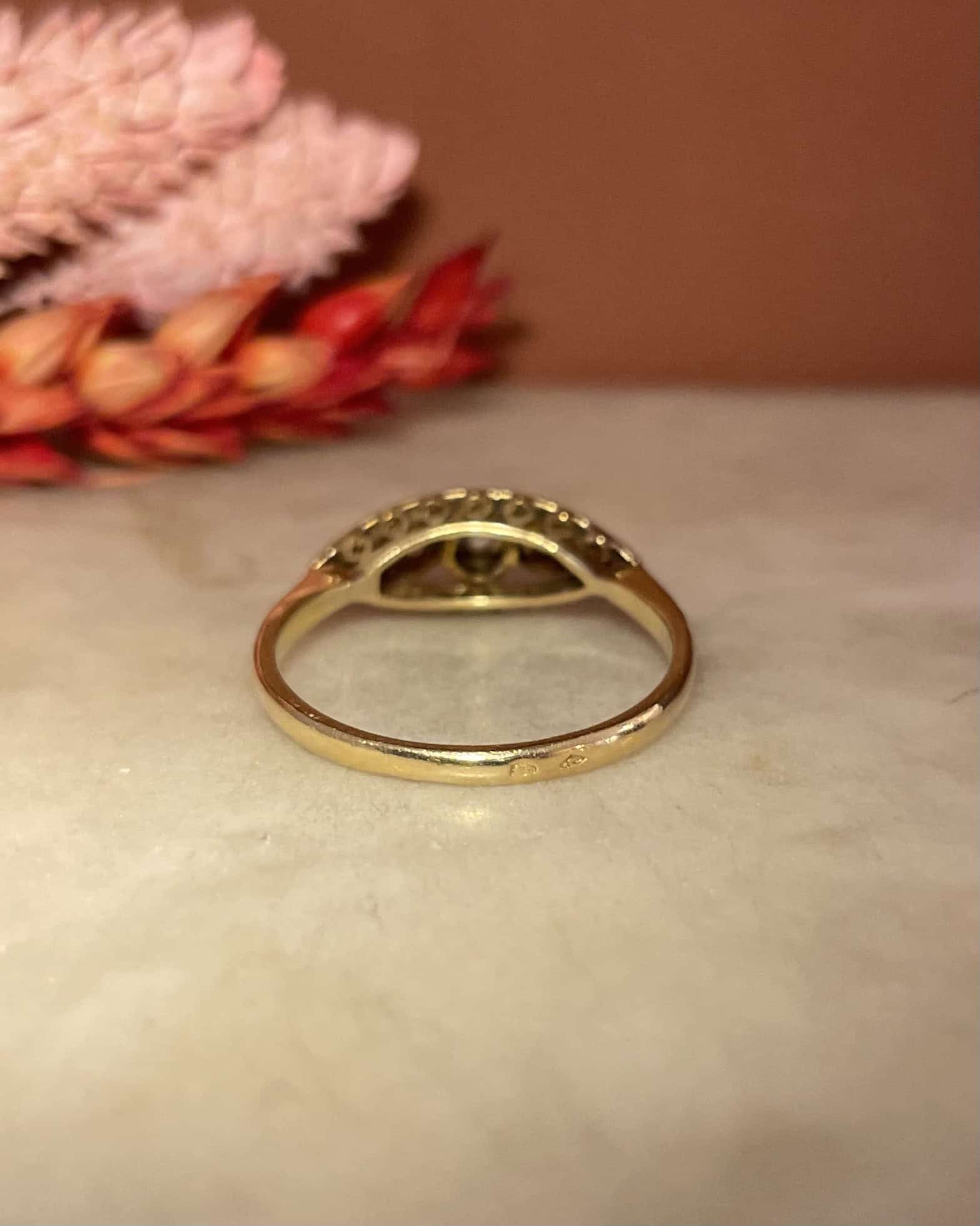 Bague Art déco Diamants Vintage "Linnea" - Elliade Paris