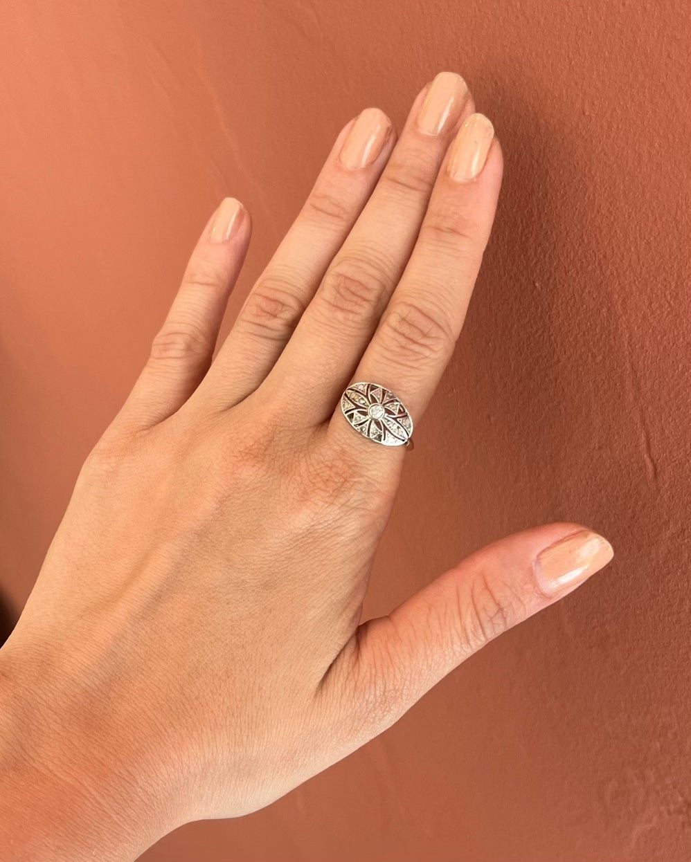 Bague Art - Déco Diamants "Zahra" - Elliade Paris