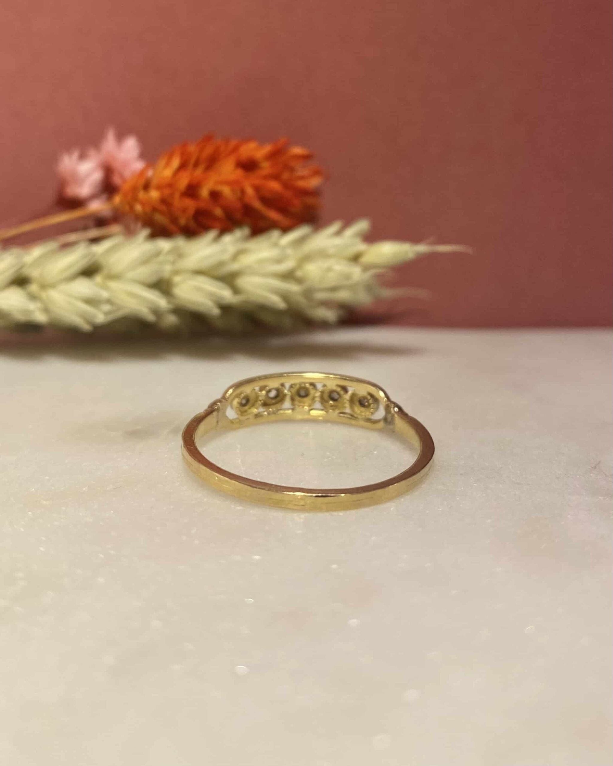 Bague Rivière Art Déco Diamants "Sole" - Elliade Paris