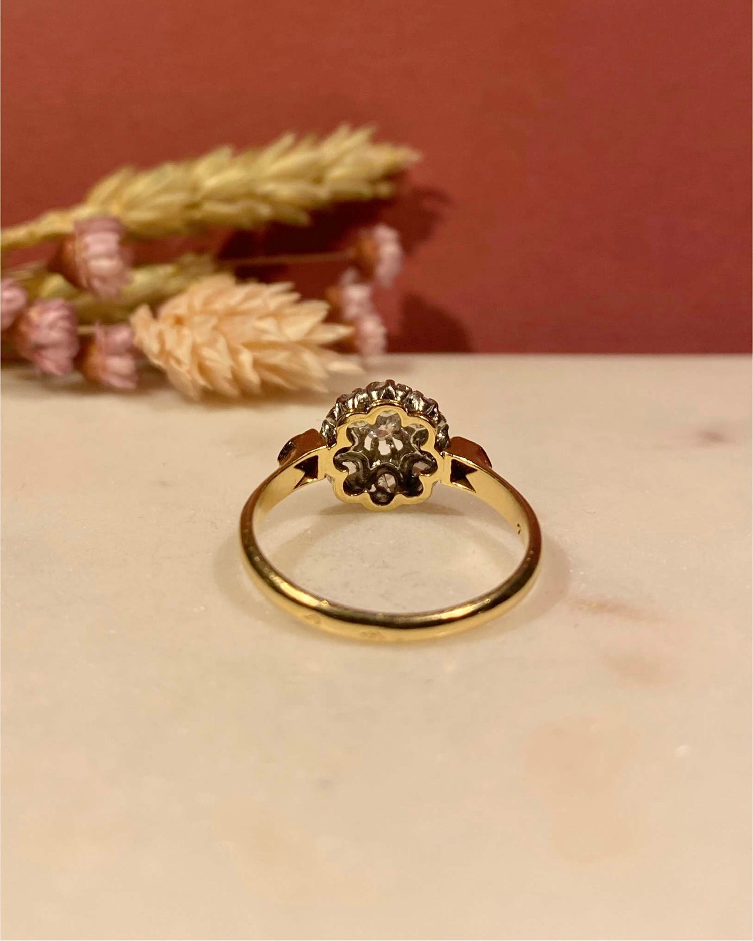 Bague Marguerite Art-Déco 10 Diamants "Mickaela"