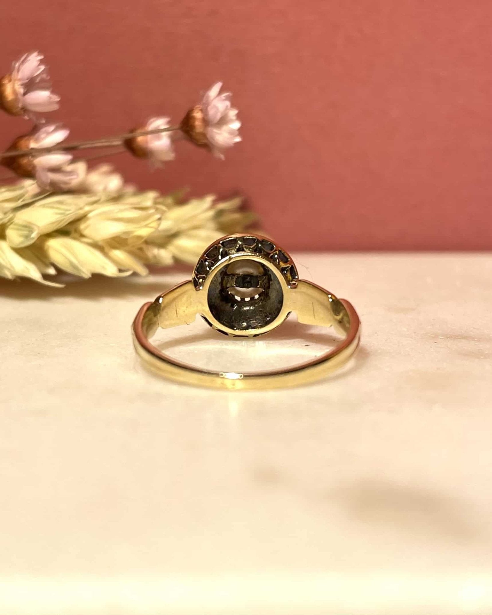 Bague Art - Déco Perle & Diamants "Lessy" - Elliade Paris