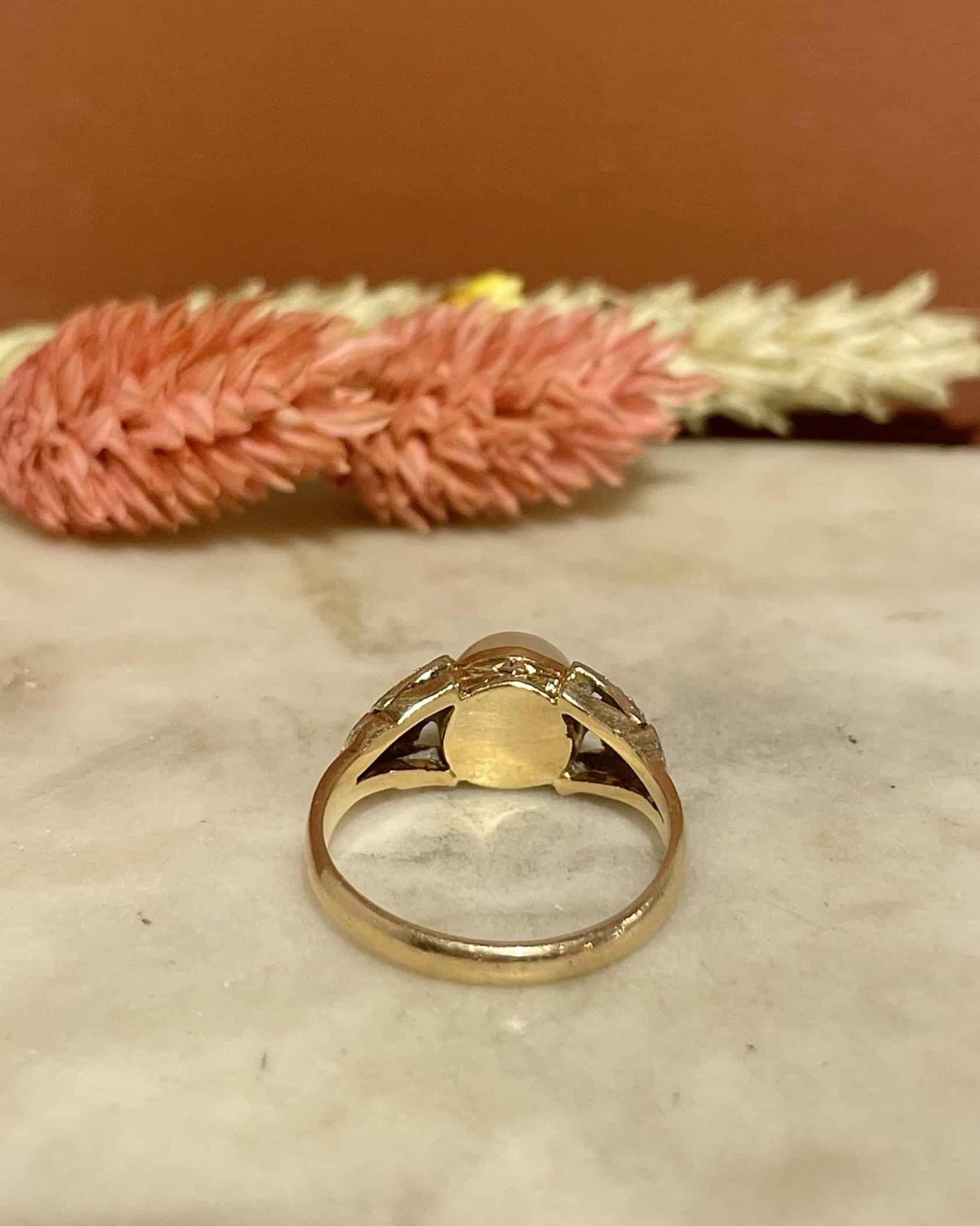 Bague Art - Déco Perle & Diamants "Milaya" - Elliade Paris