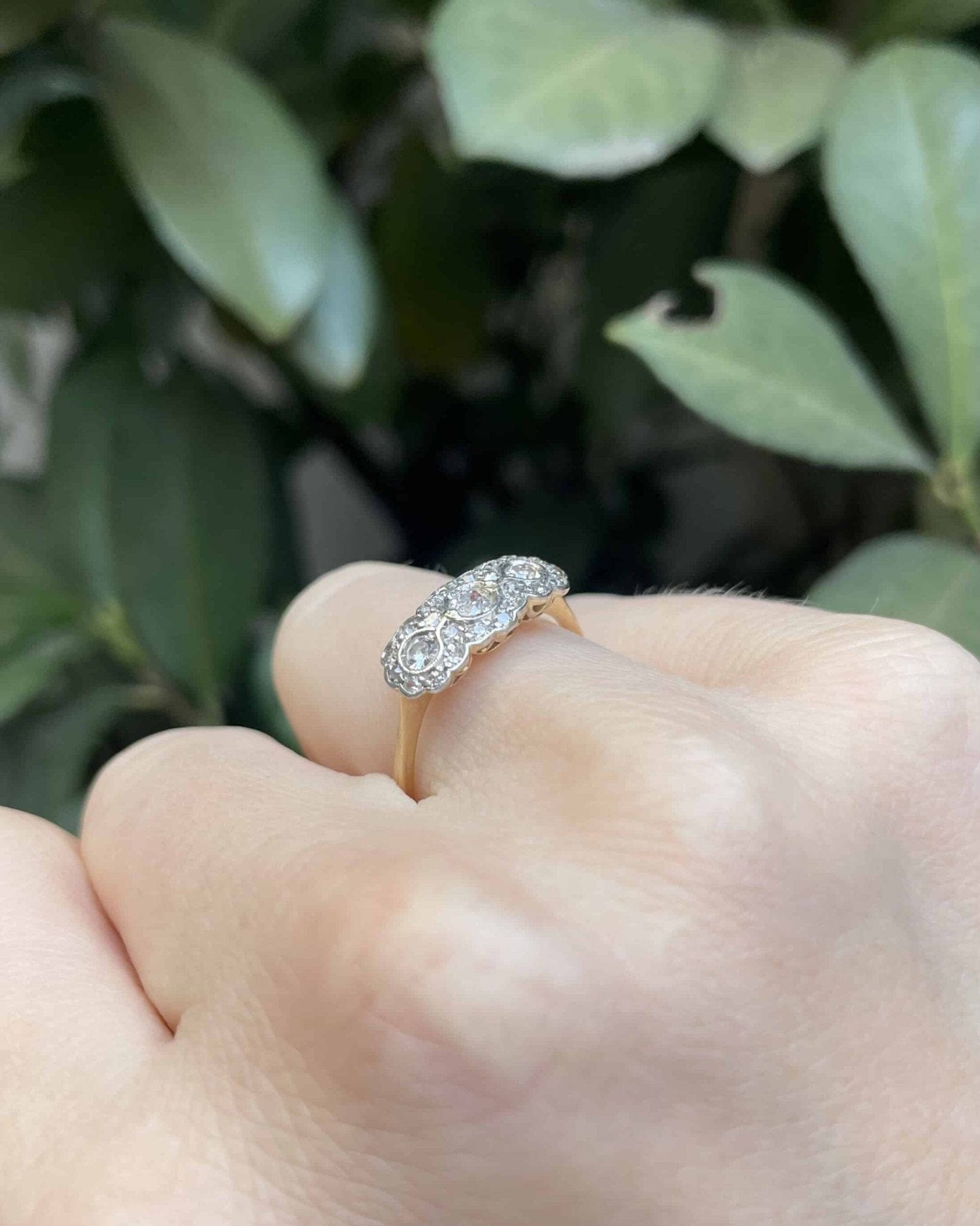 Bague Art - Déco Rivière Diamants 0.56 carat "Sylvie" - Elliade Paris