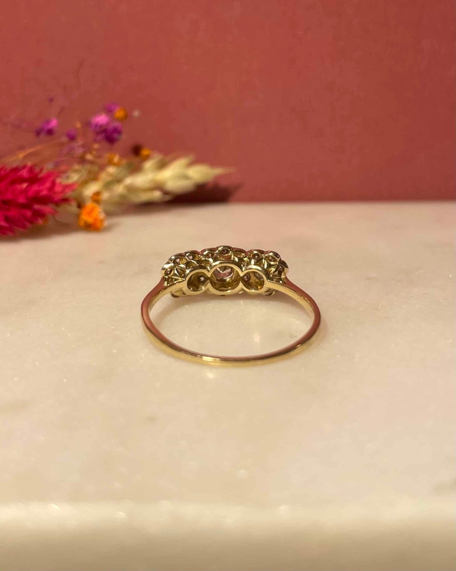 Bague Art - Déco Rivière Diamants 0.56 carat "Sylvie" - Elliade Paris