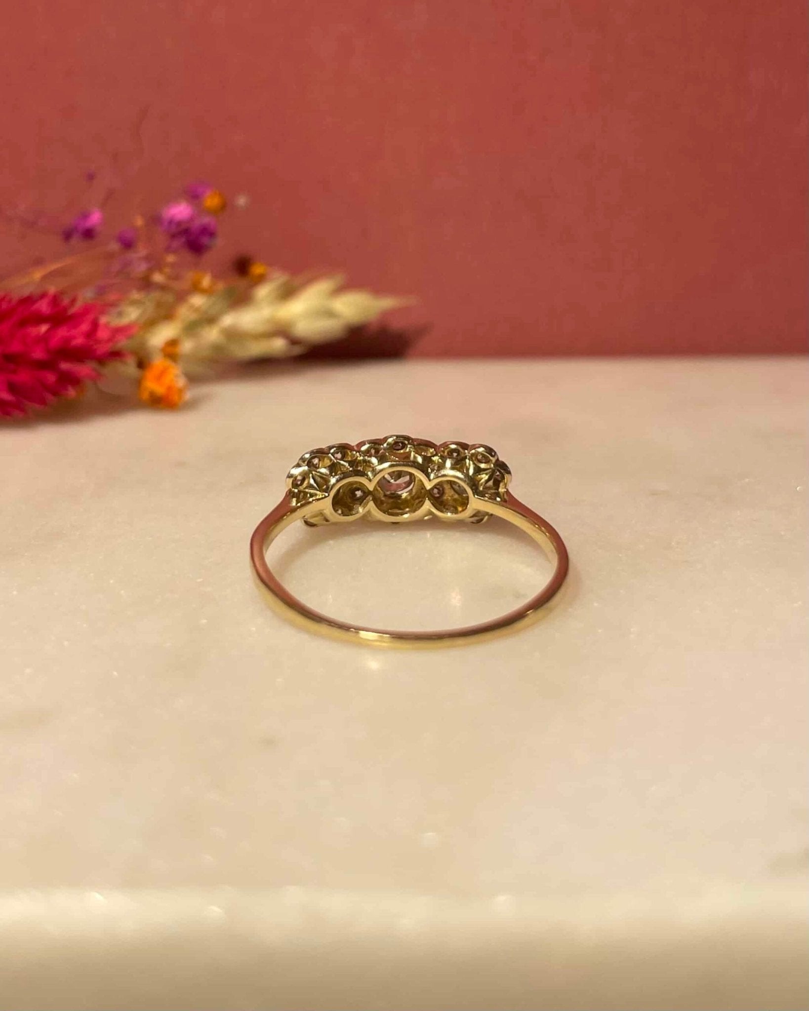 Bague Art - Déco Rivière Diamants 0.56 carat "Sylvie" - Elliade Paris