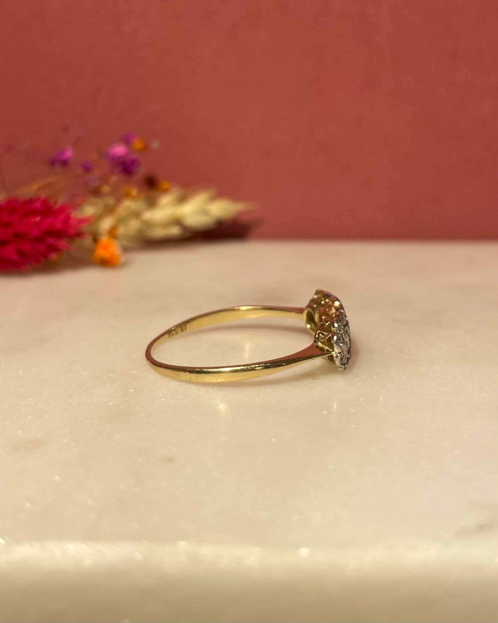 Bague Art - Déco Rivière Diamants 0.56 carat "Sylvie" - Elliade Paris