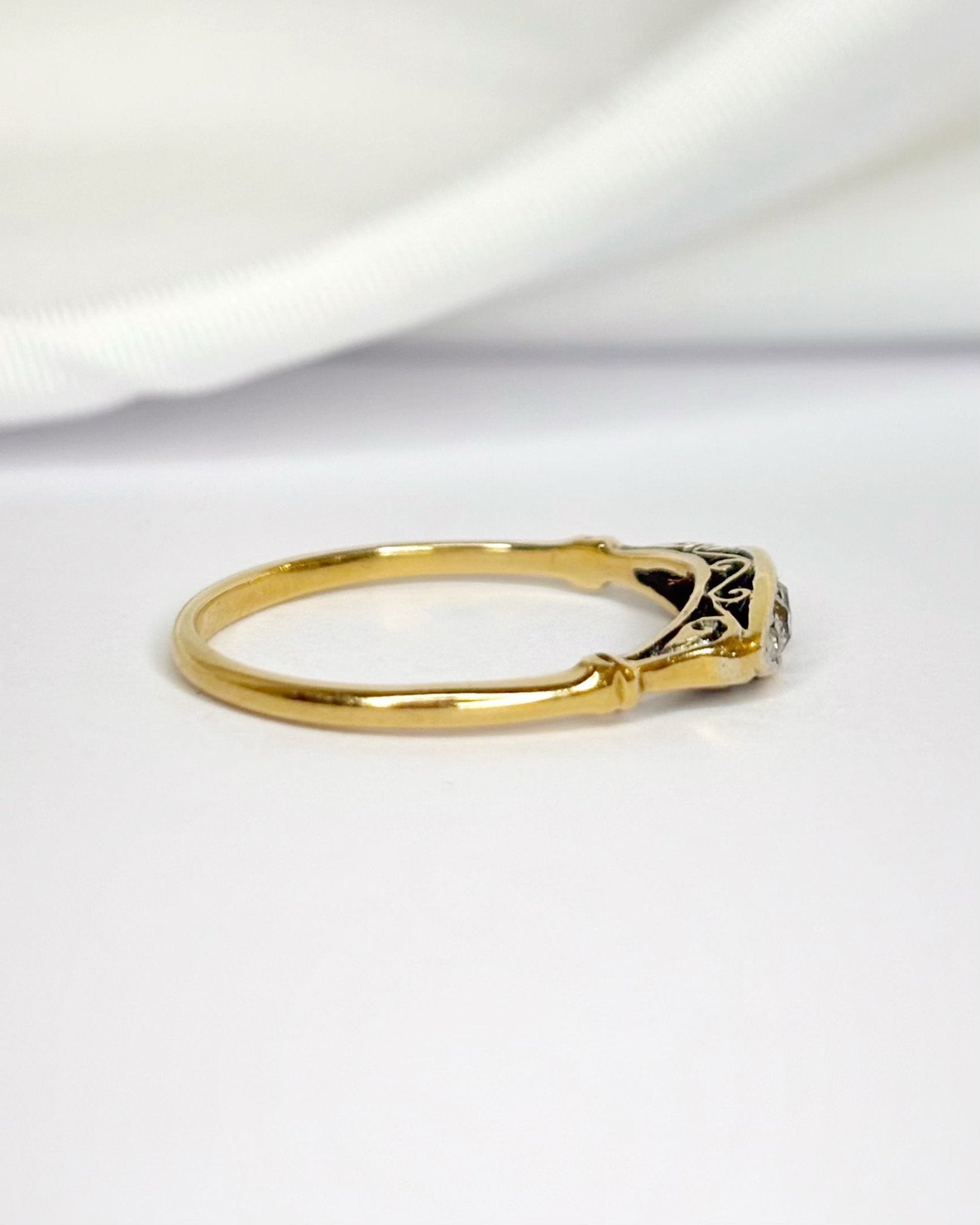 Bague Art-Déco Rivière Diamants "Louisa" - Elliade Paris